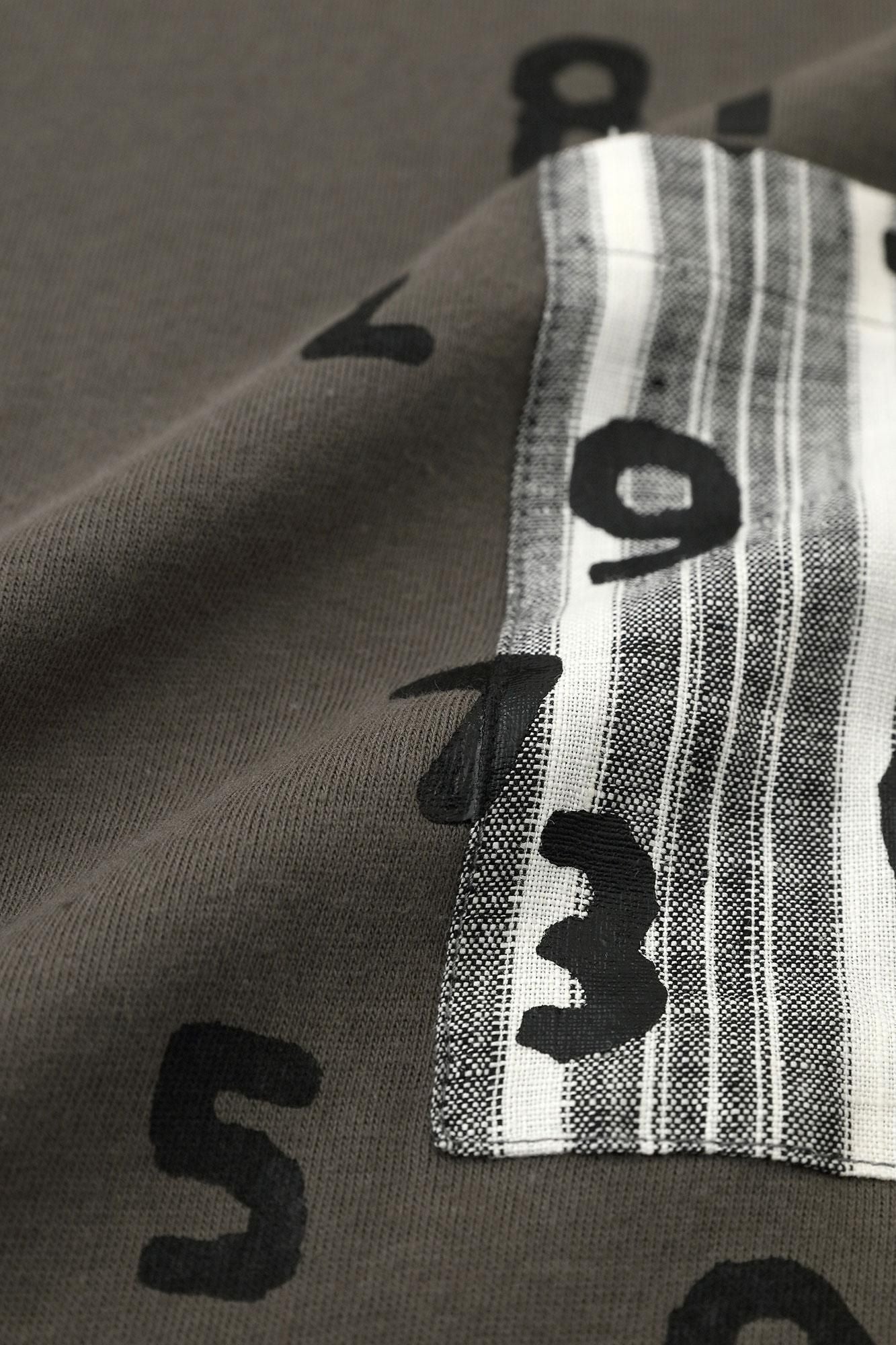 短袖口袋T恤[5.0] /木炭X SO-SU-U Kon（Kon）2