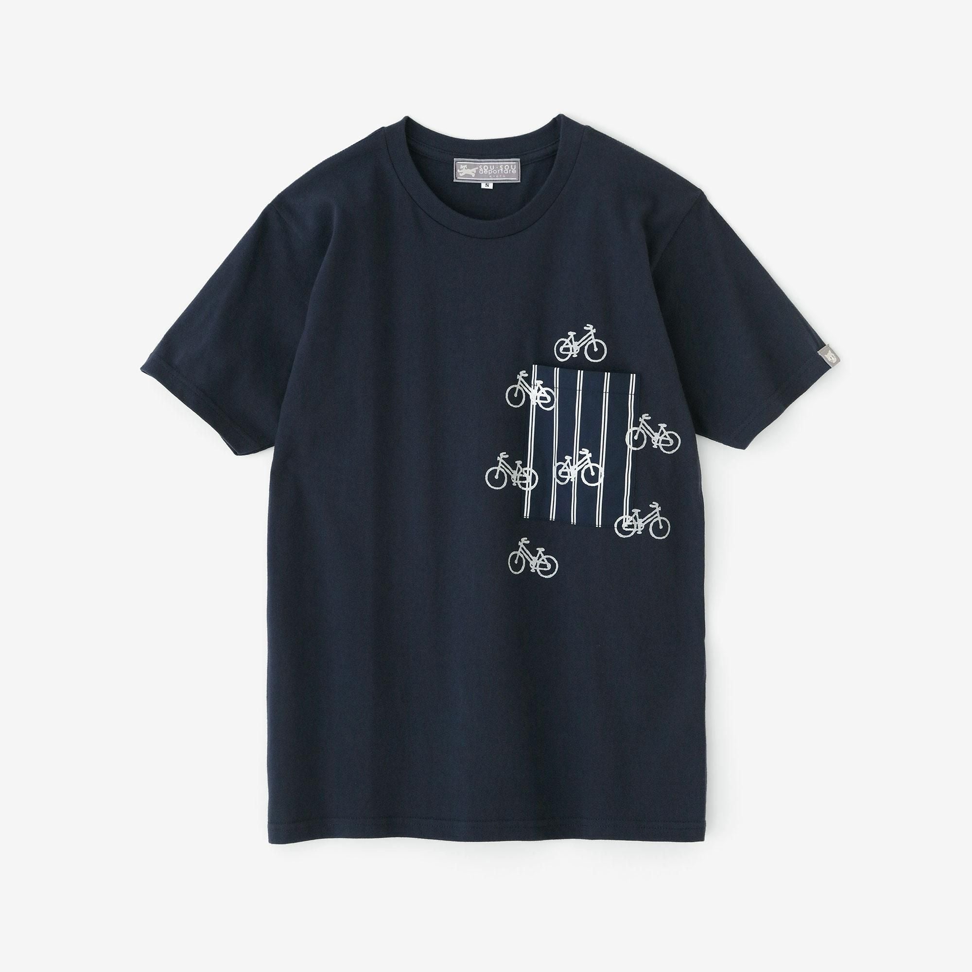 半袖 ポケットTシャツ[5.0]／パープル×チャリンチャリン