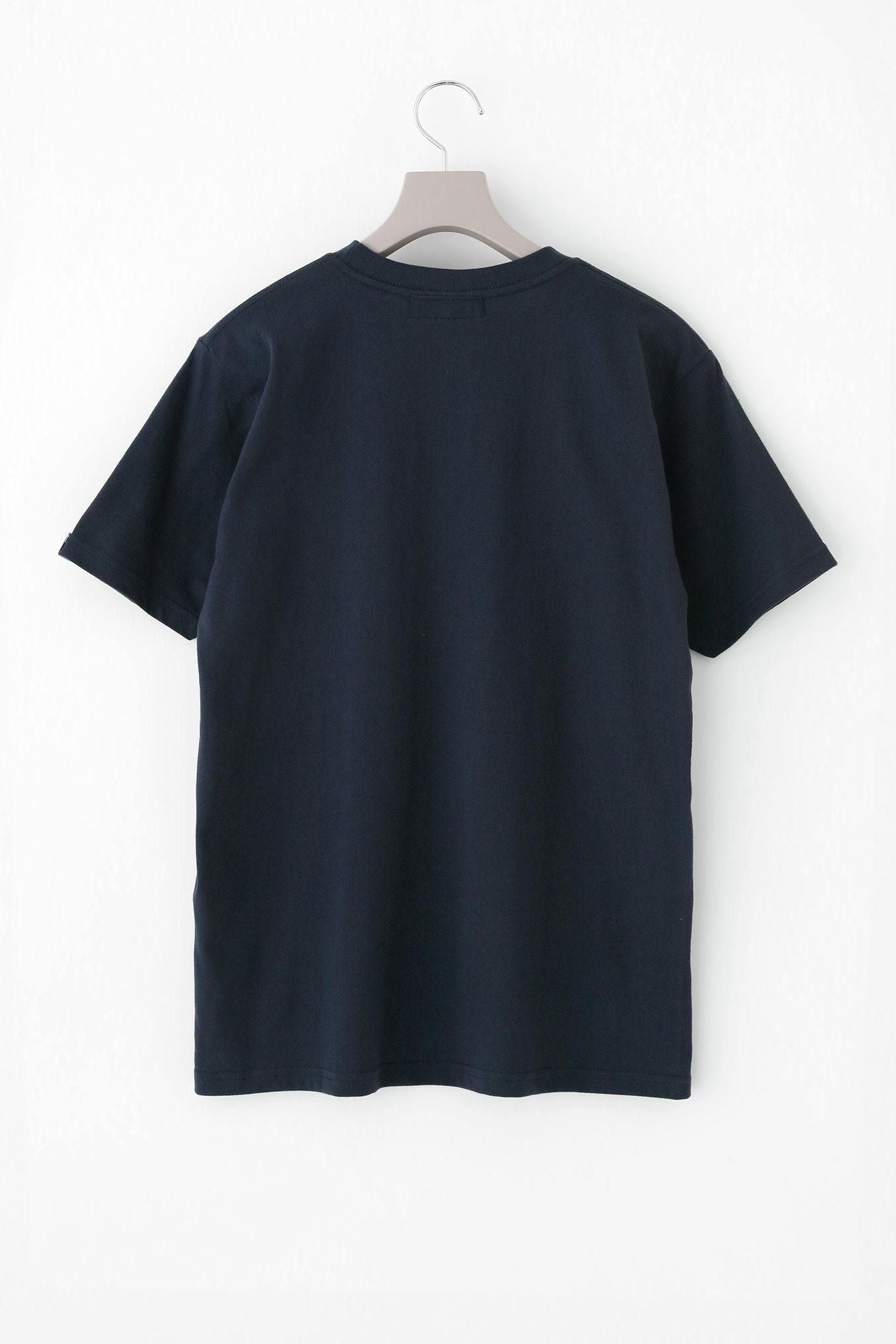 短袖口袋T-shirt [5.0] /都會藍x單車圖案