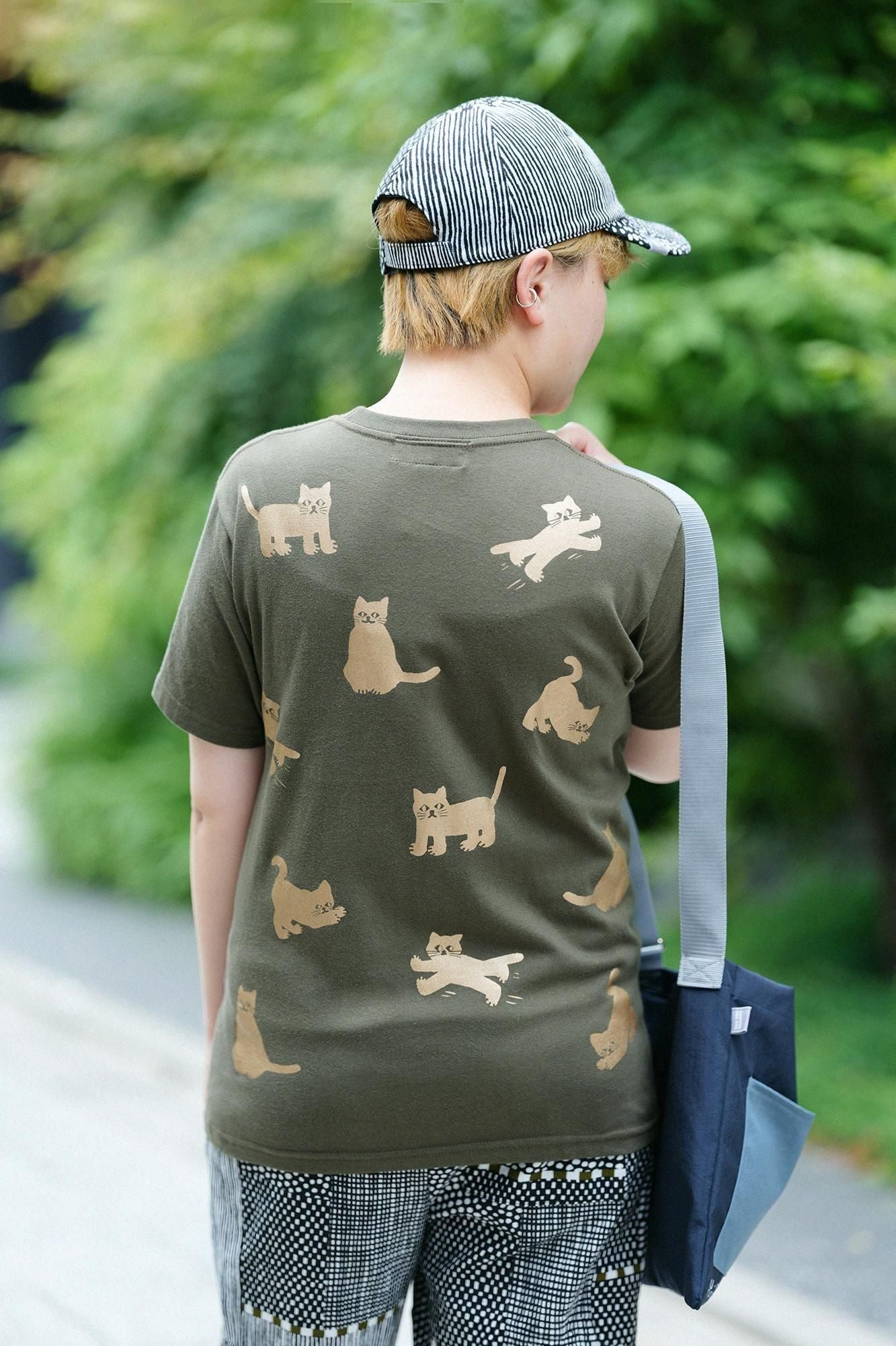 貓咪短袖T-shirt [5.0] /軍綠色