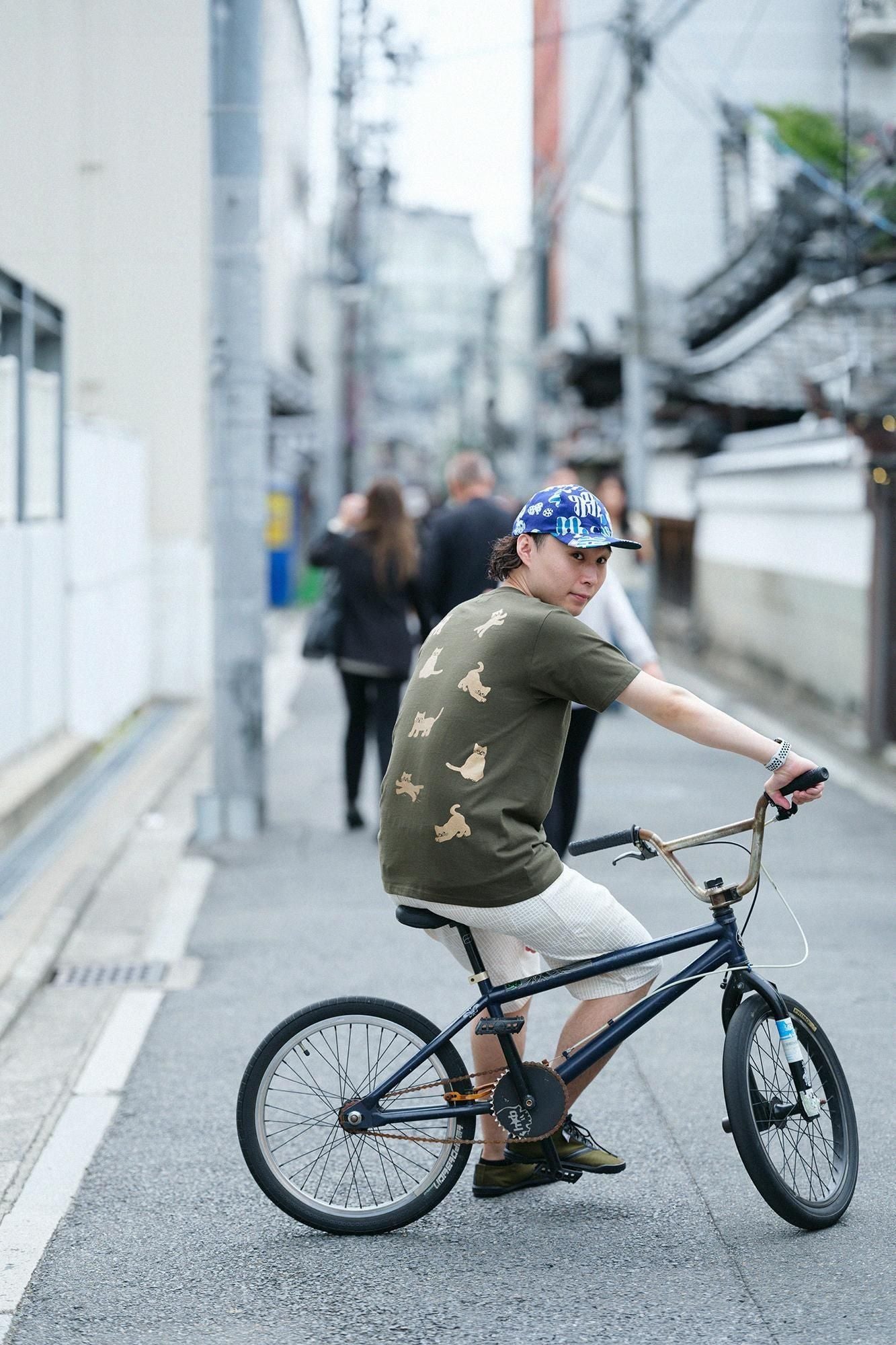 貓咪短袖T-shirt [5.0] /軍綠色