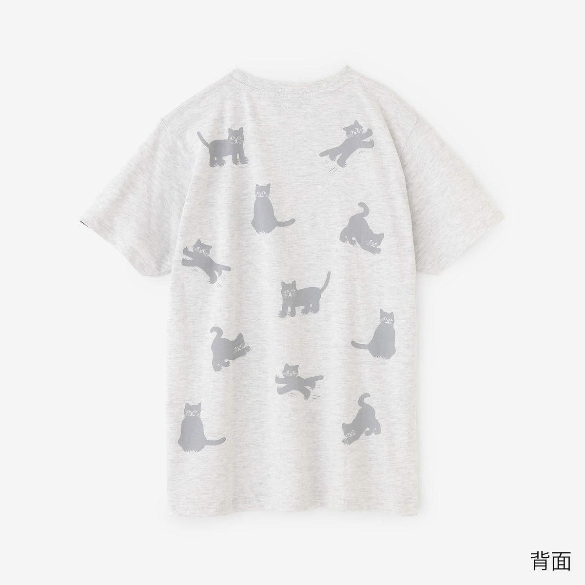 ねこ 半袖Tシャツ[5.0]／アイボリー