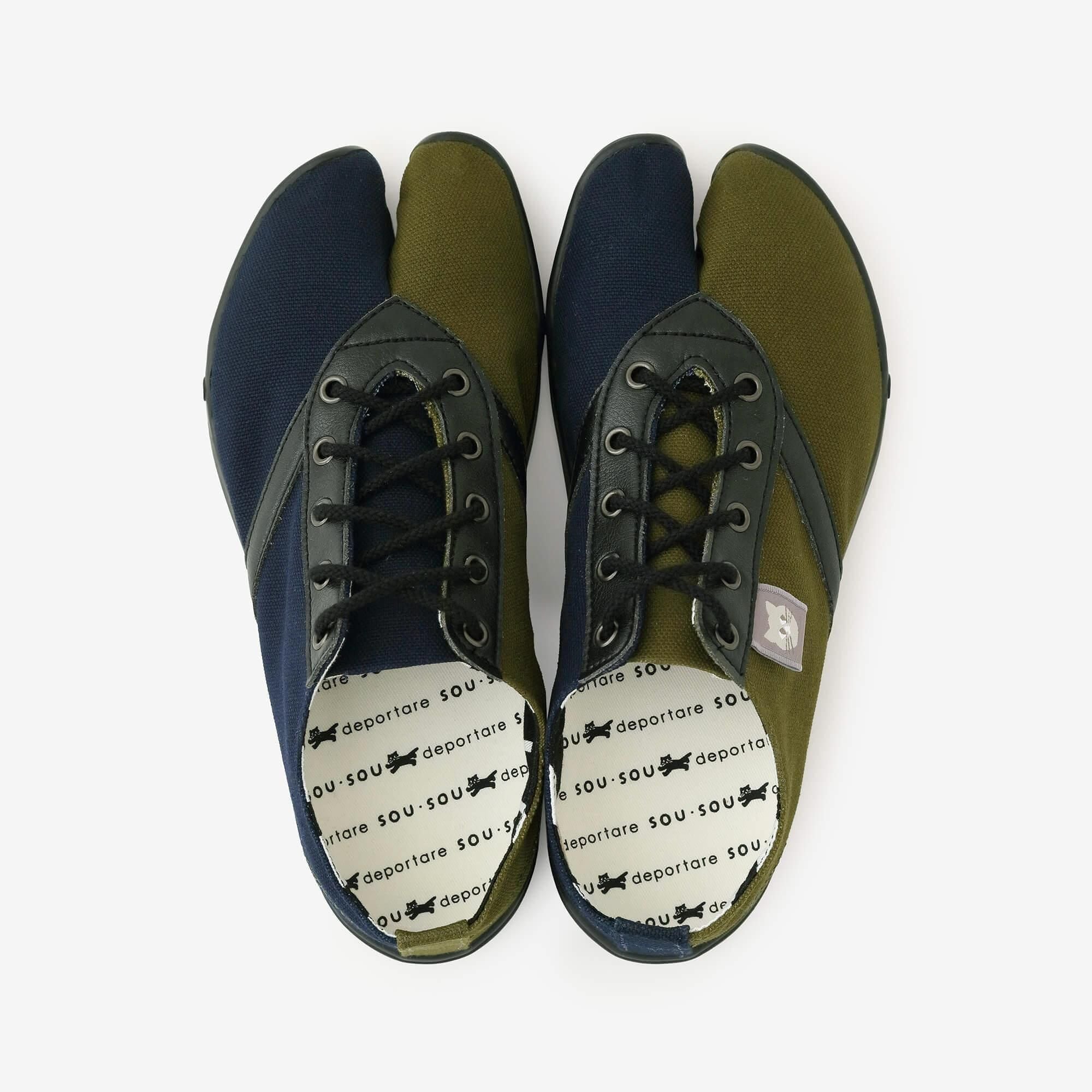 Athlétique Tabi Low Iroha Bottom / Kaki x Navy