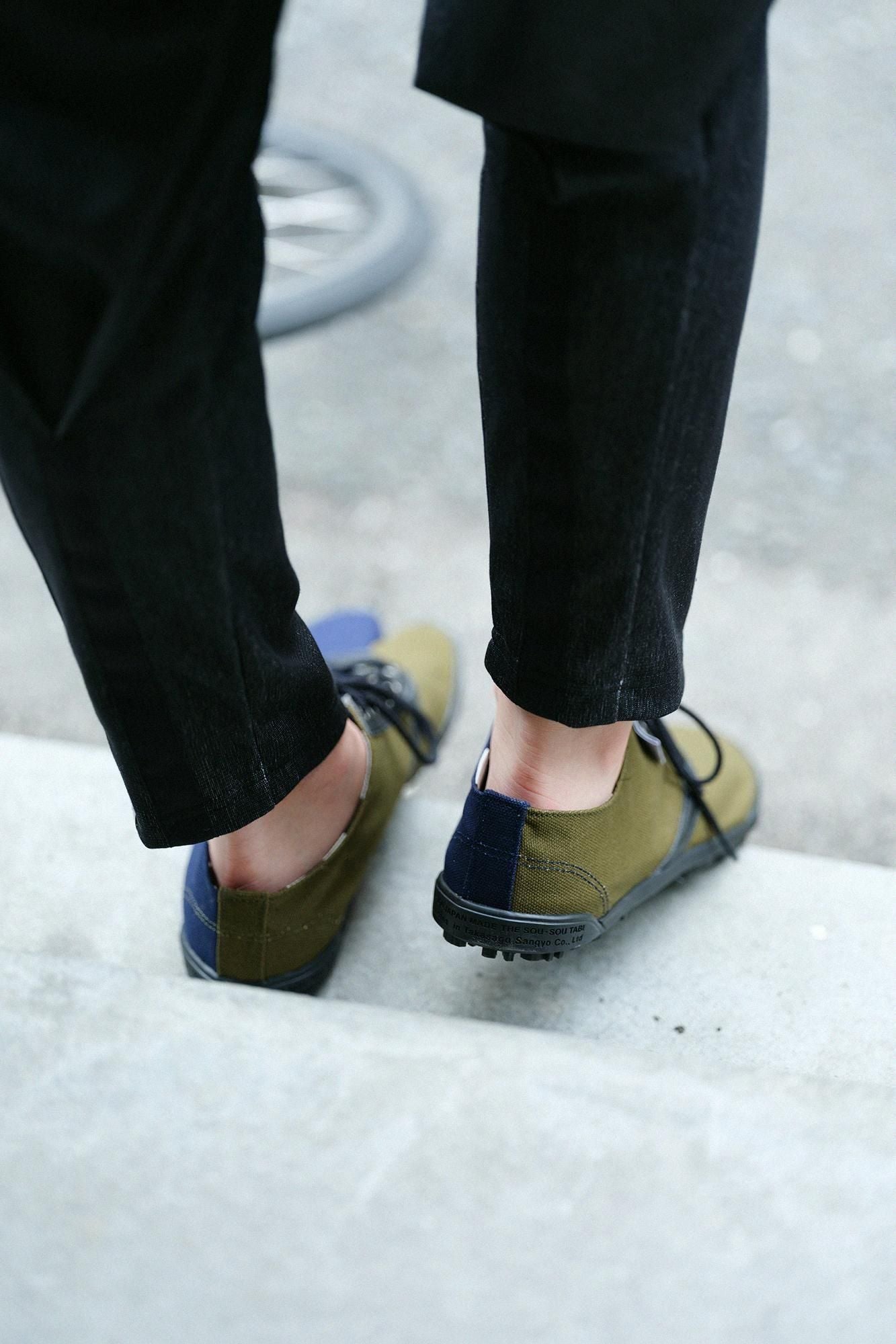 Athlétique Tabi Low Iroha Bottom / Kaki x Navy