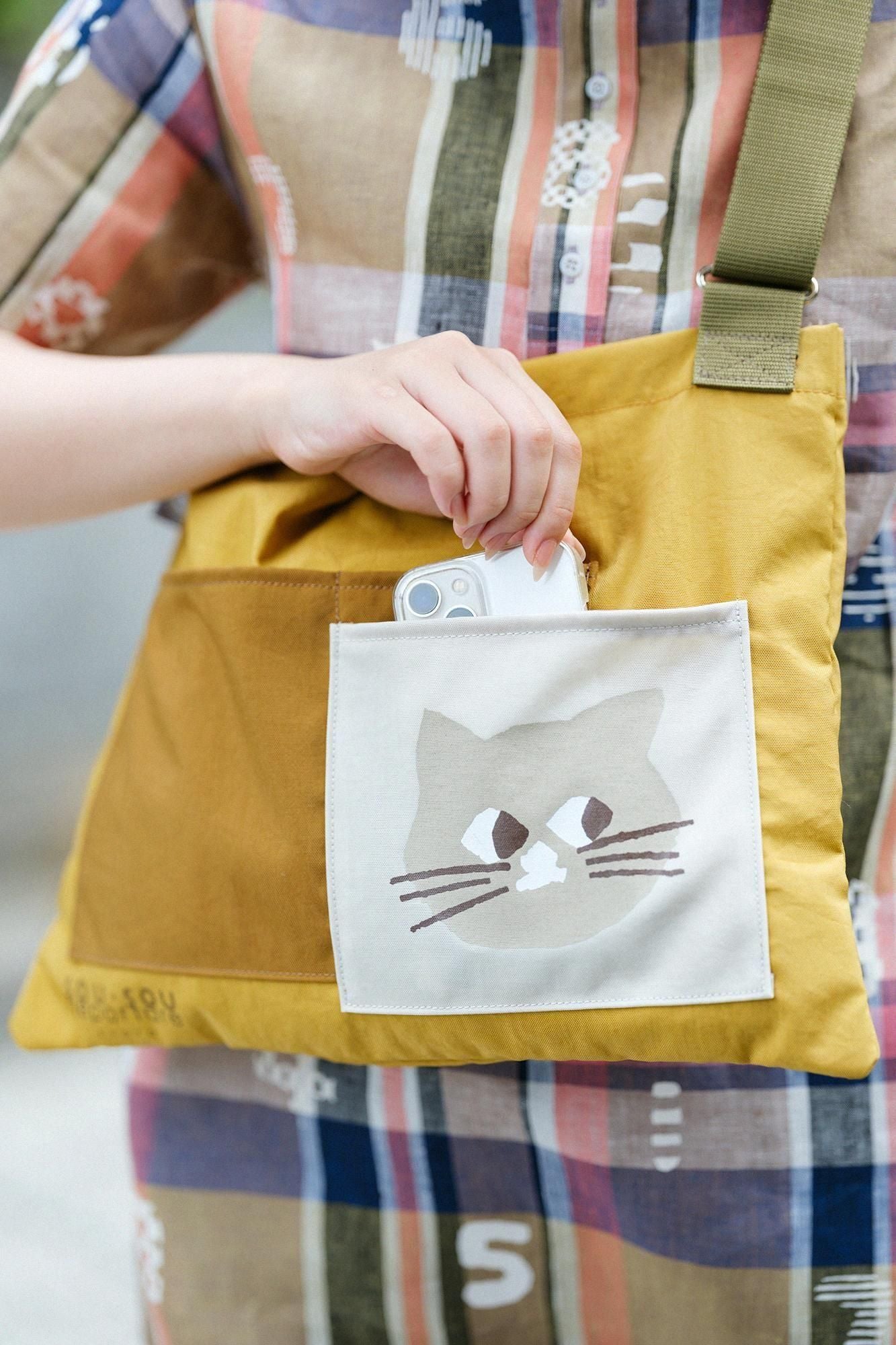 ナイロン サコッシュ／イエロー