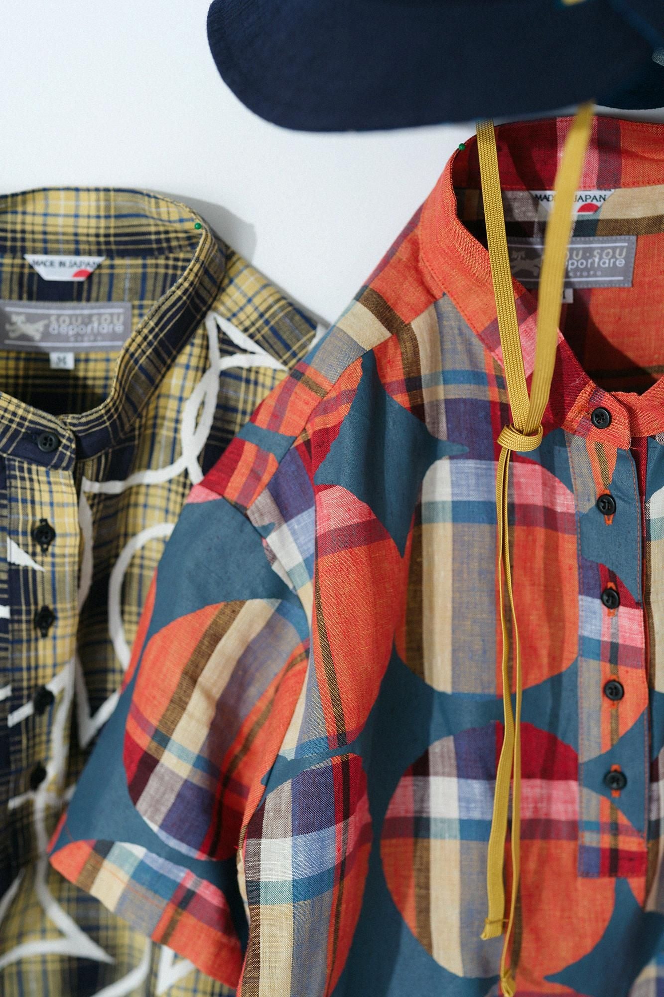 亞麻格子BIKE 連身裙/四葉草