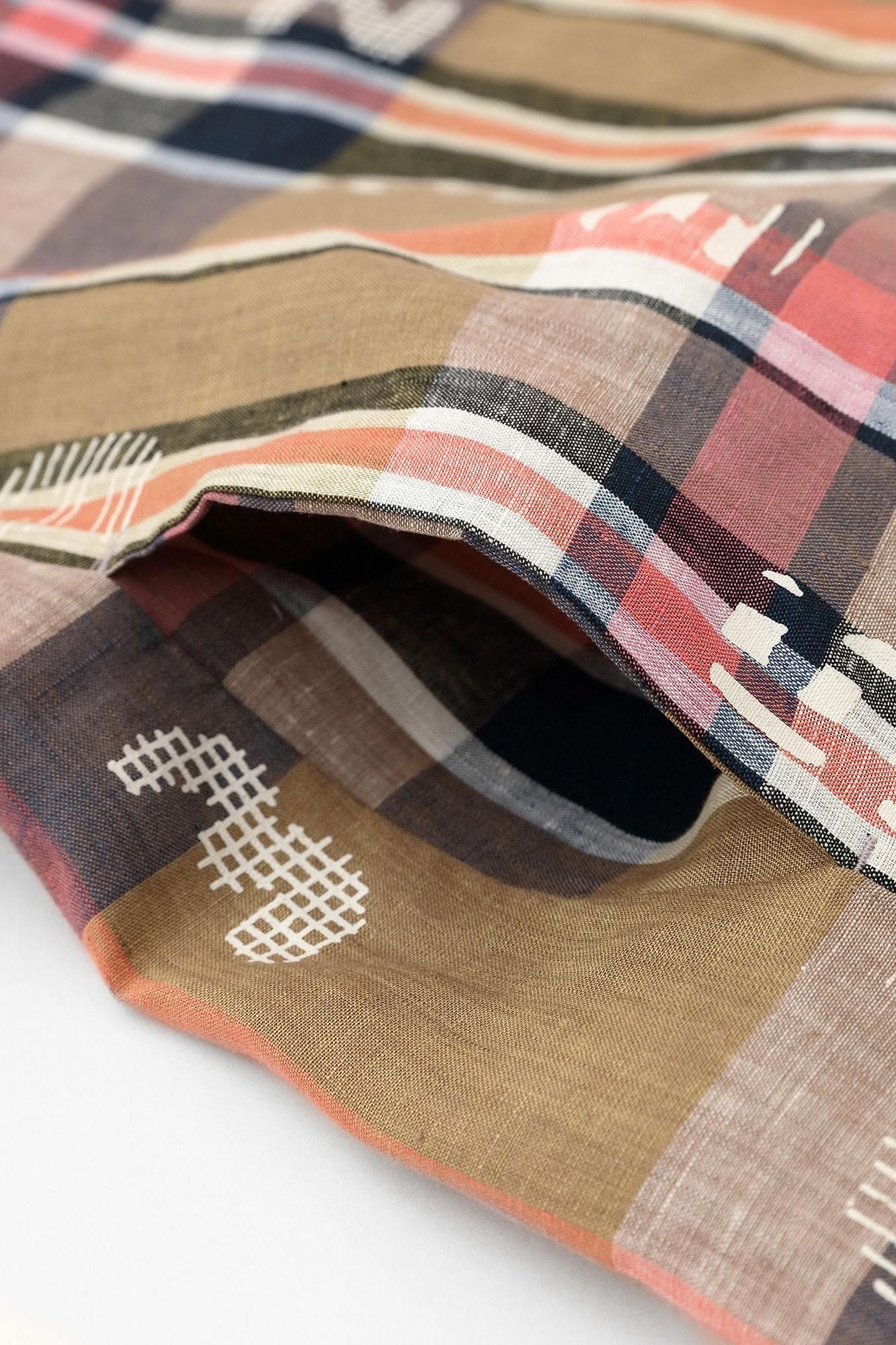 Linen Check BIKE One-piece Dress / SOU・SOU Kyoto