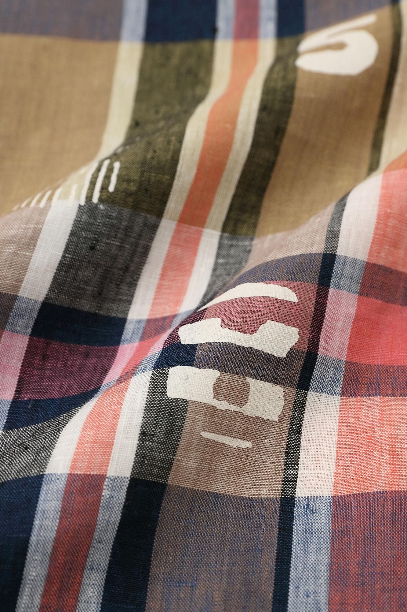 Linen Check BIKE One-piece Dress / SOU・SOU Kyoto