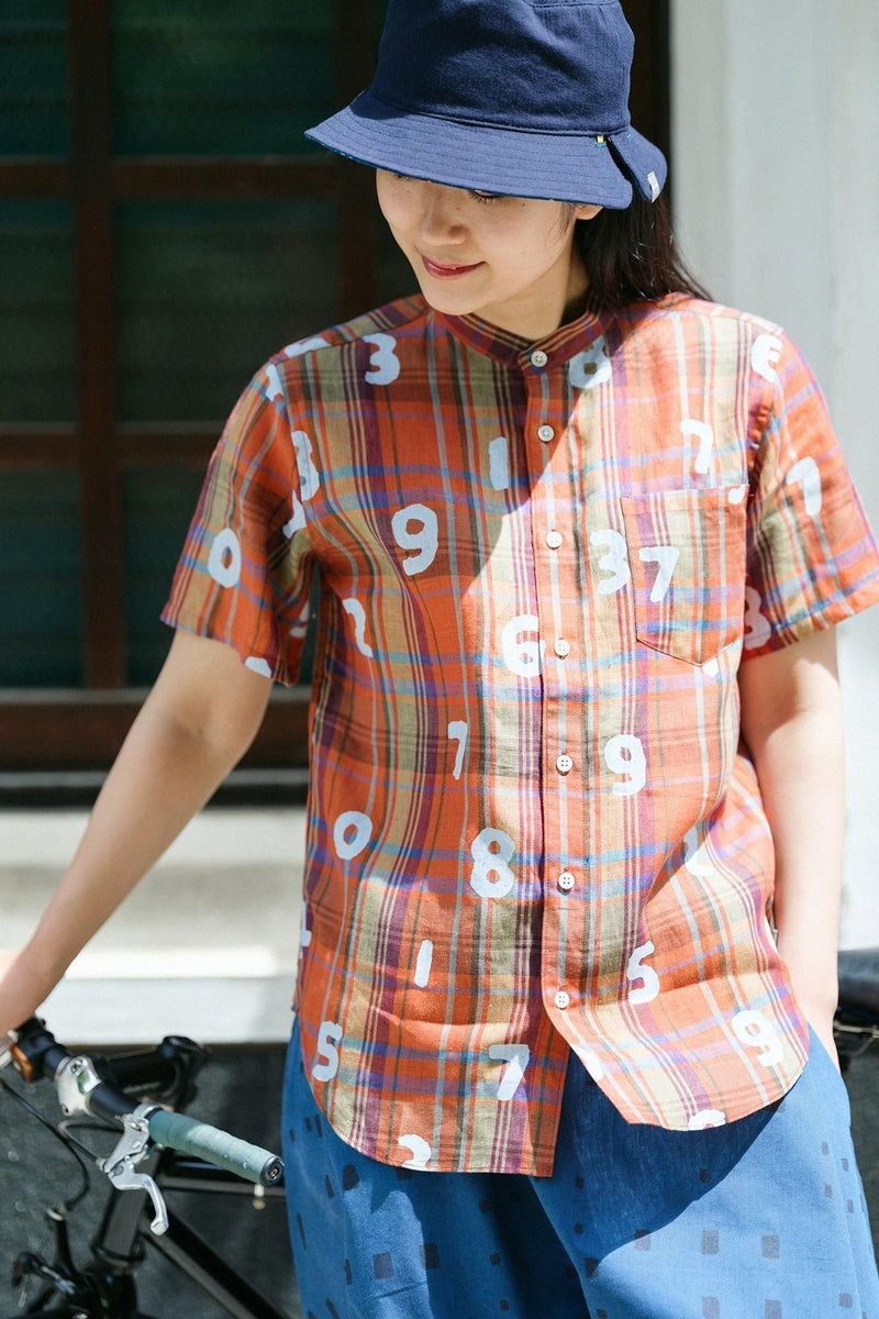Linen Check Short Sleeve Shirt