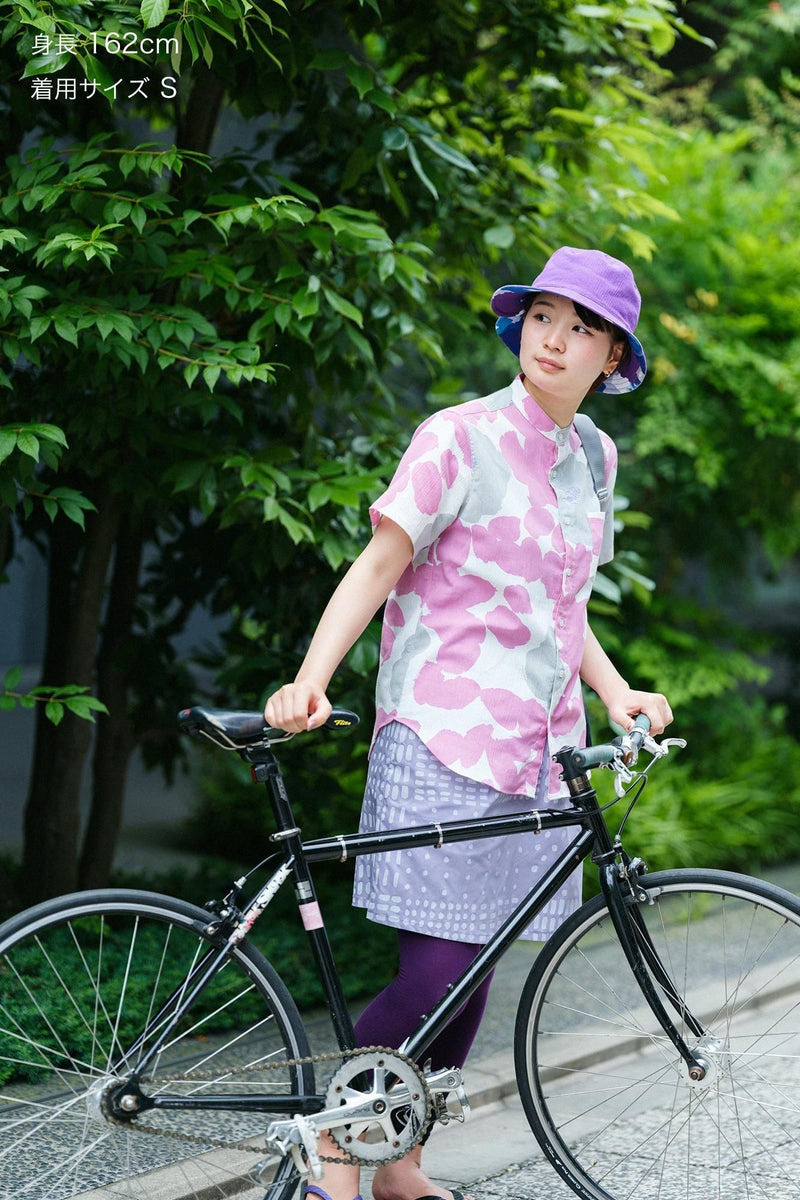 Shiji Takashima Chemise à manches courtes et col montant