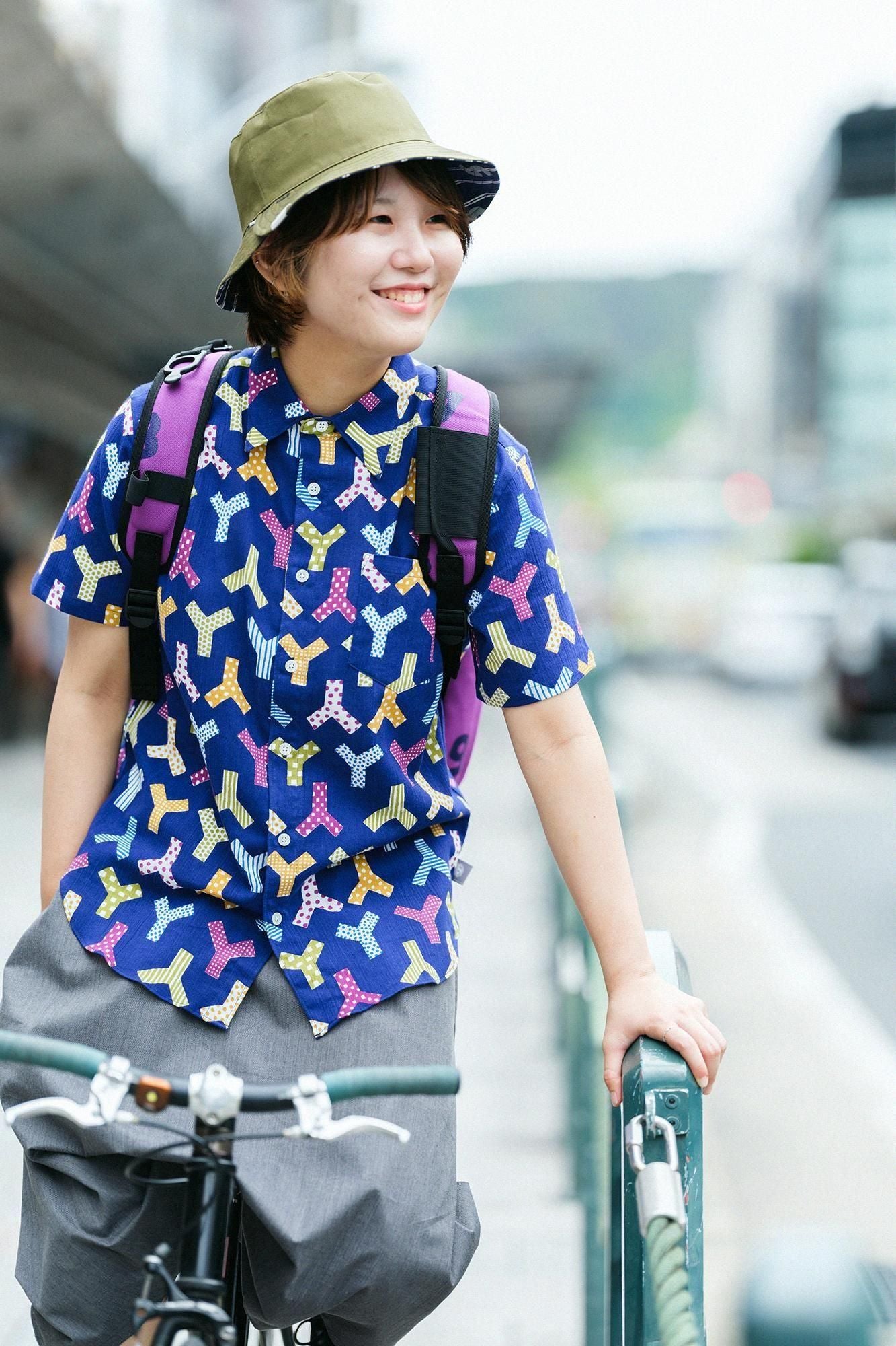 Takashima Chiku 20/20短袖衬衫/个性（hitogara）