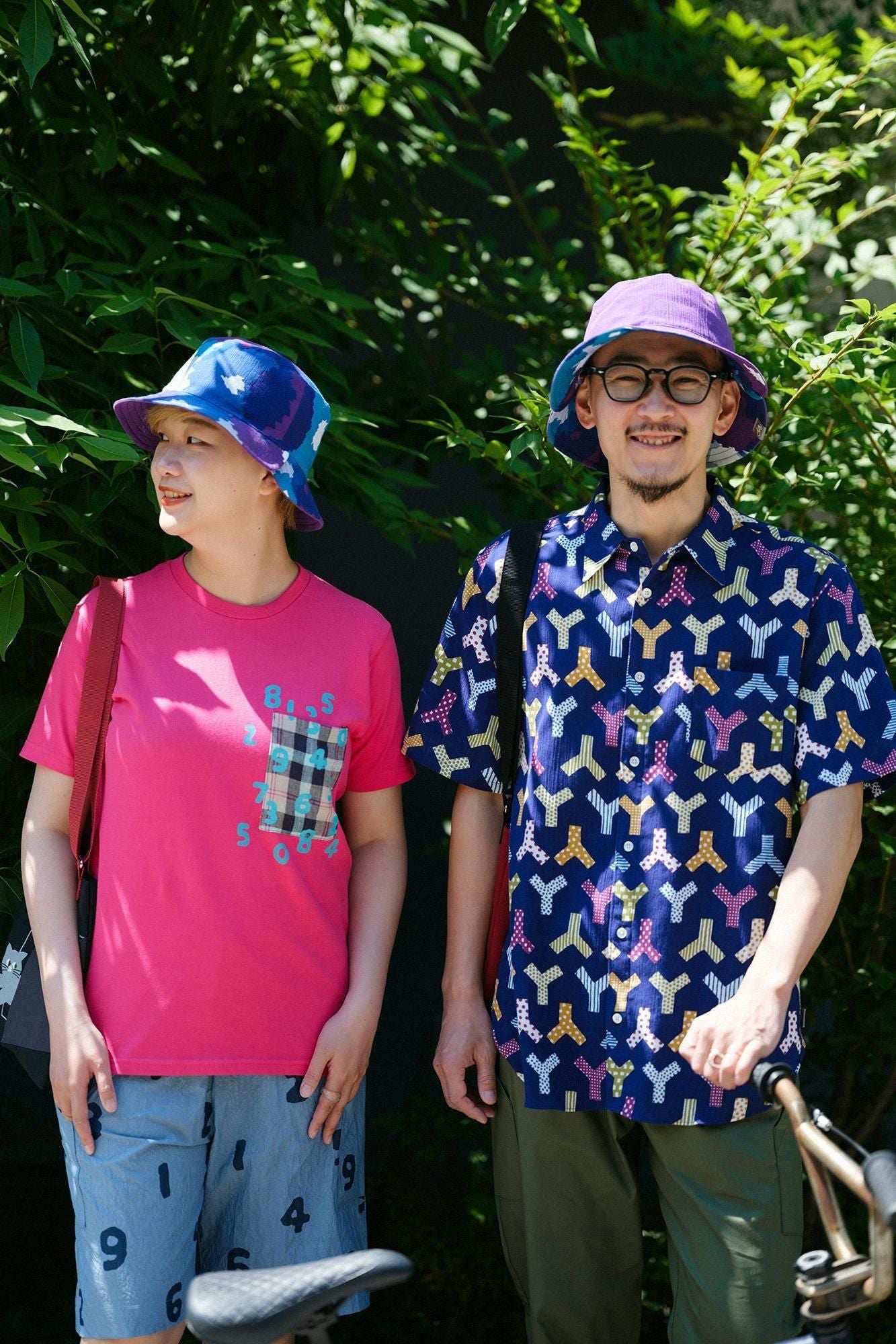 高島縮 20/20 半袖シャツ／人柄（ひとがら）