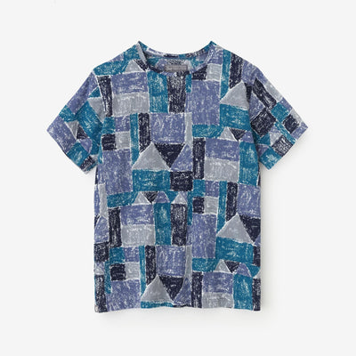Chizimi Cotton 40/40 Short Sleeve T-shirt / Toy Block Houses