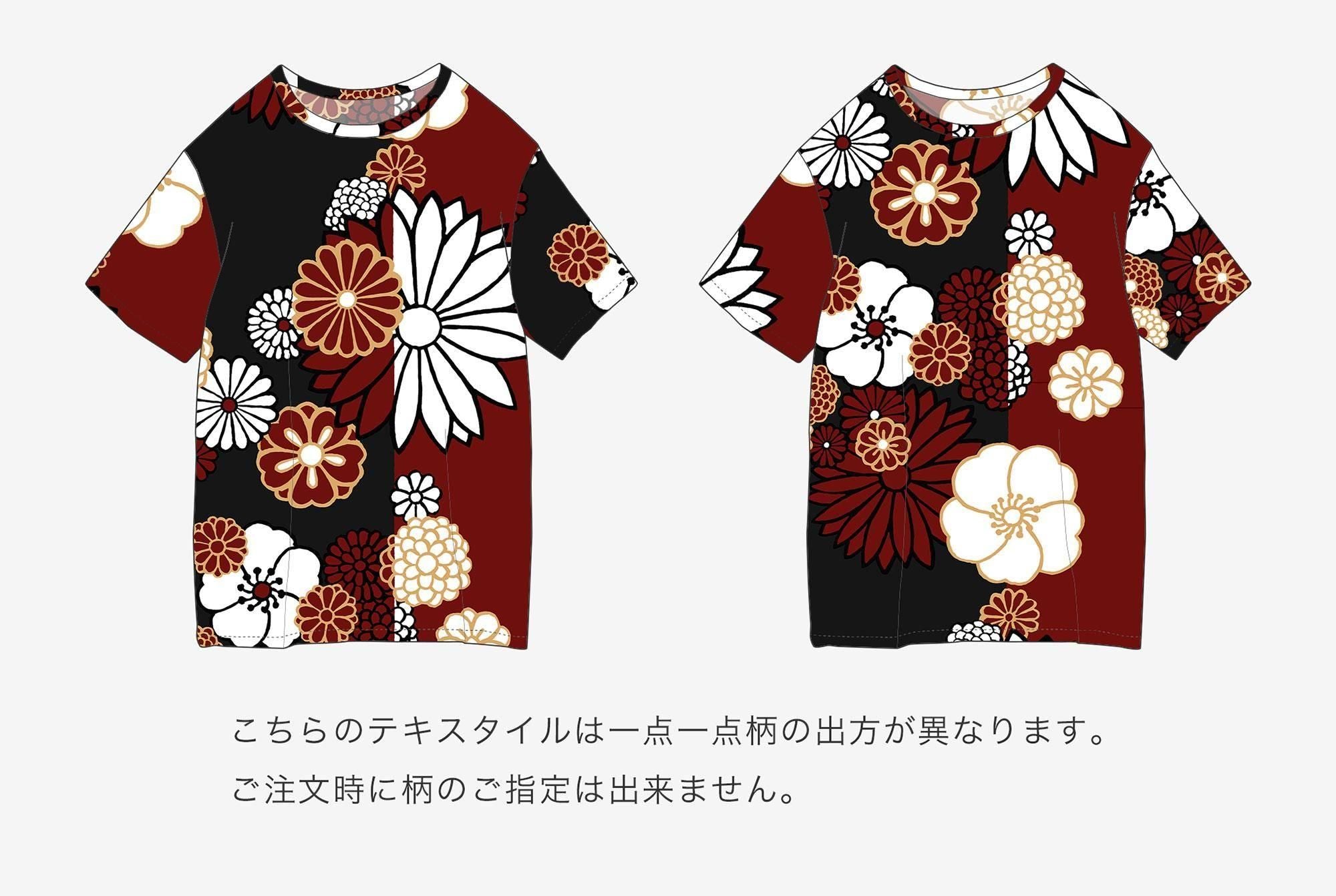 高島縮棉 40/40短袖T-shirt／金襴緞子