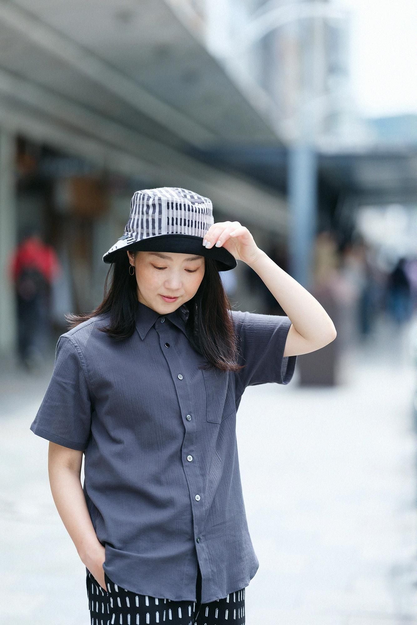 高島縮棉 20/20雙面用／摩天大樓