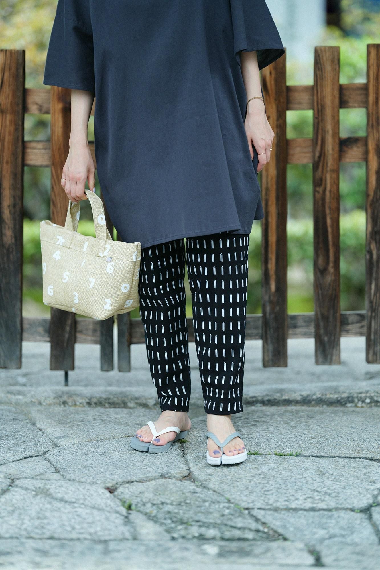 高島縮棉 20/20休閒窄管長褲／箱