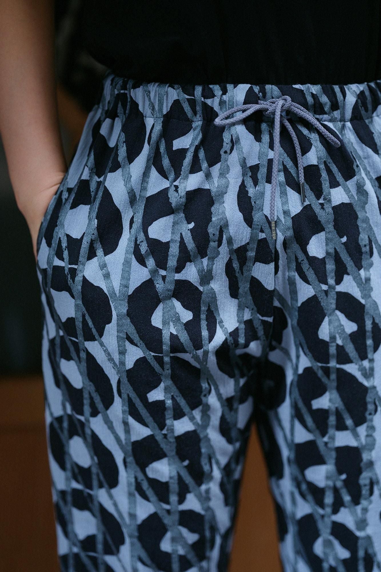 高島縮棉 20/20休閒窄管長褲／狂風暴雨