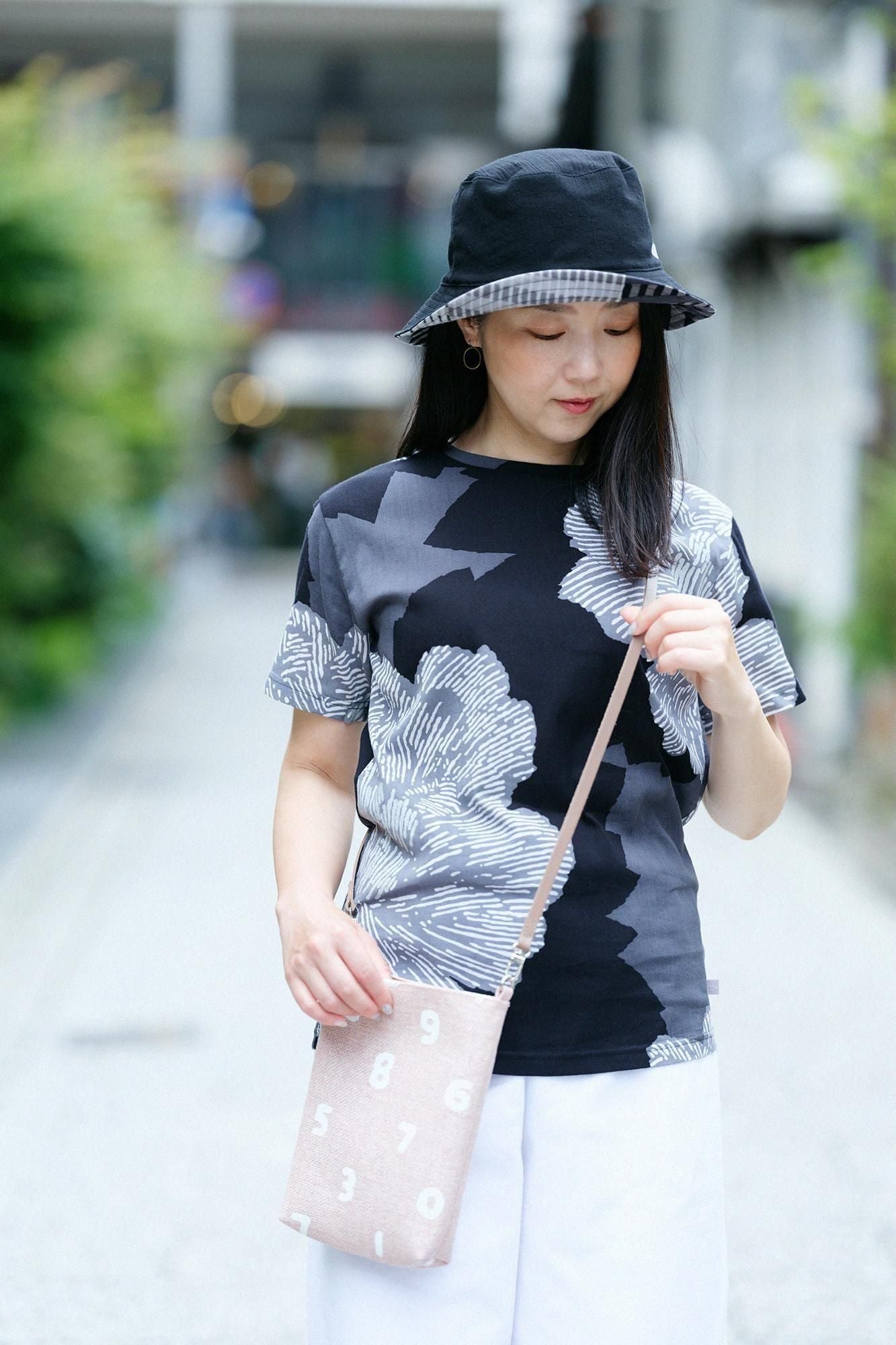 高島縮棉 40/40短袖T-shirt／芍薬