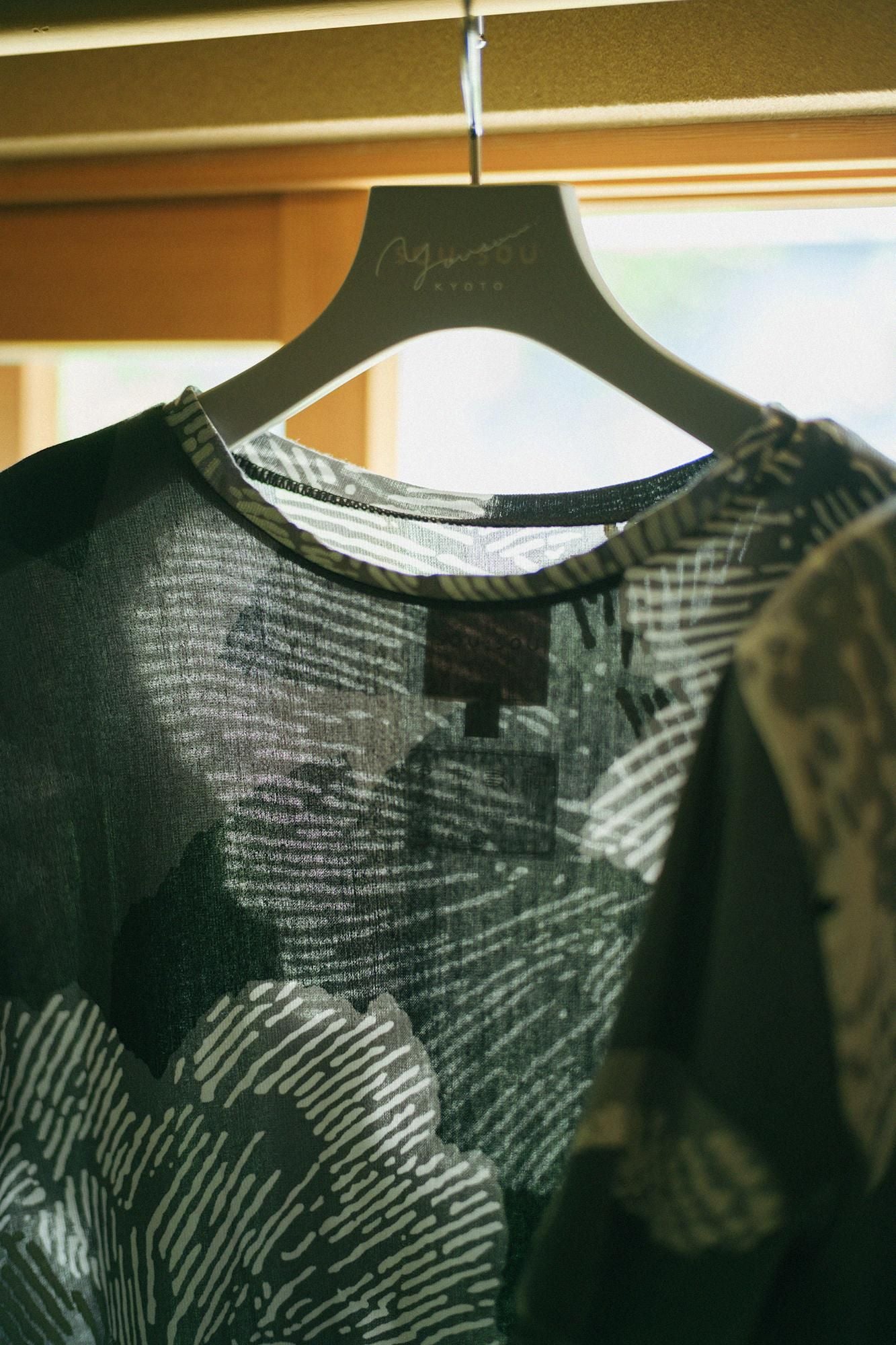 高島縮棉 40/40短袖T-shirt／芍薬