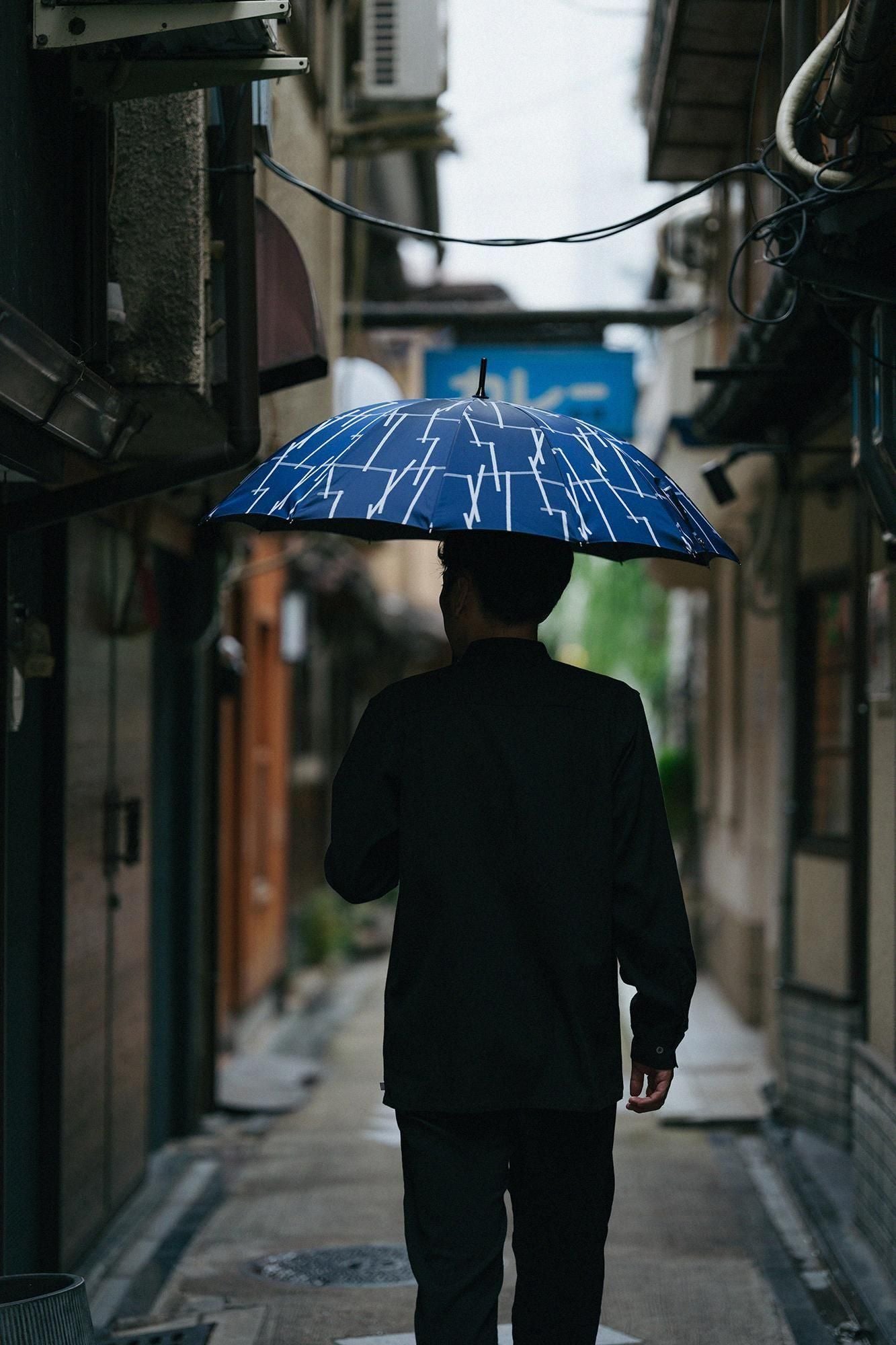 SOU・SOU×MOONBAT 郡内織（ぐんないおり） Carbon Umbrella／鳶（とび）