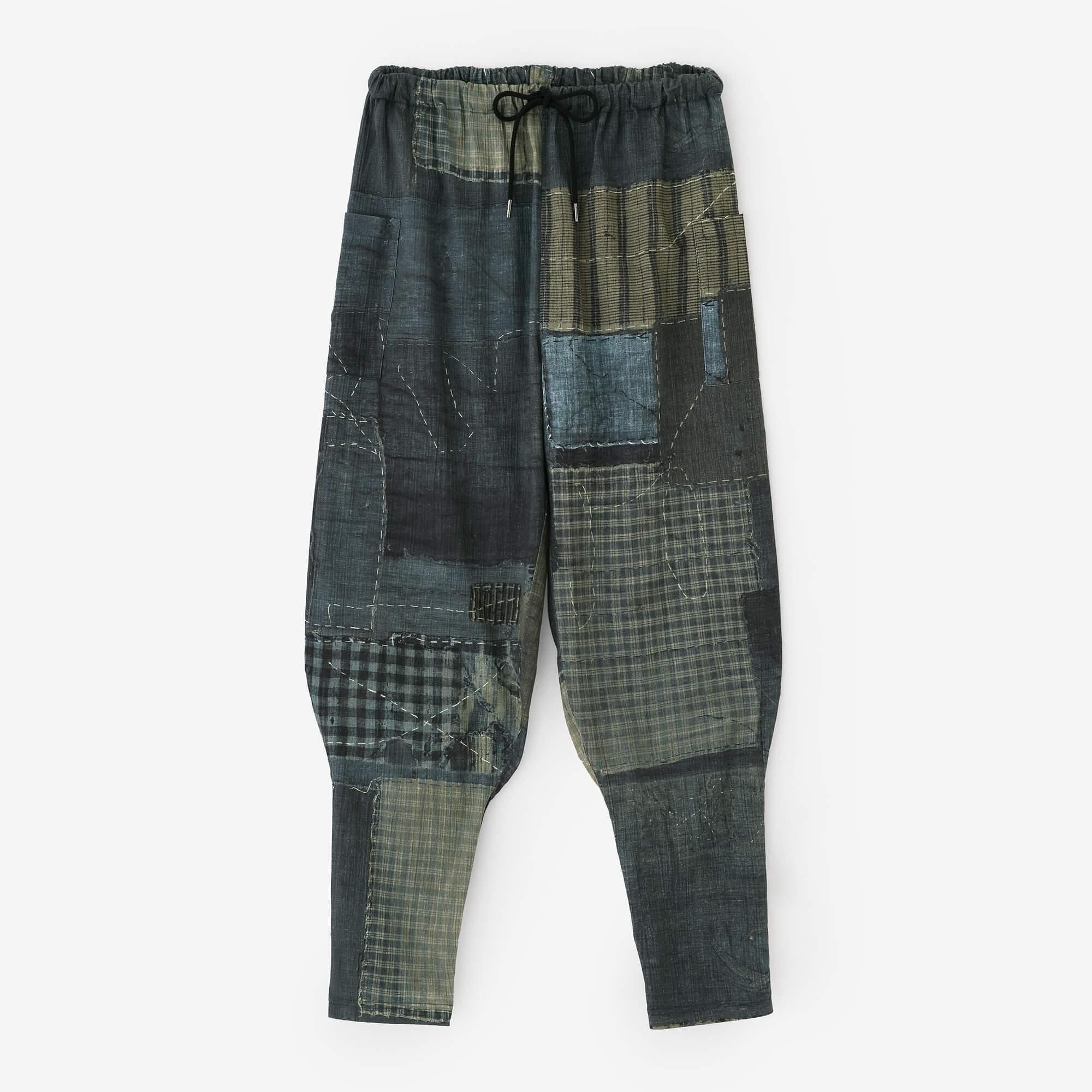 Chizimi Cotton 20/20 Harem Pants / BORO IJ