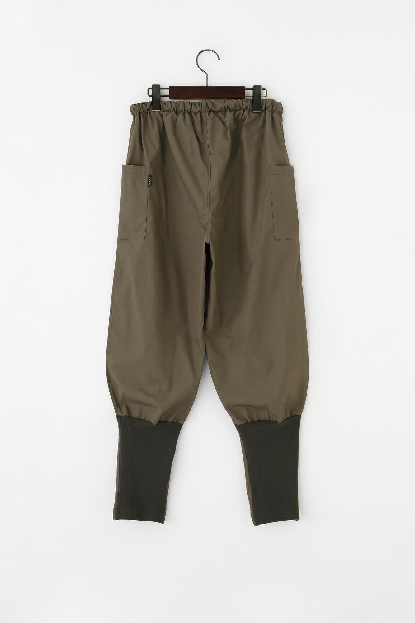 Long Staple Cotton Typewriter Cloth Harem Pants / Deep Tea Brown