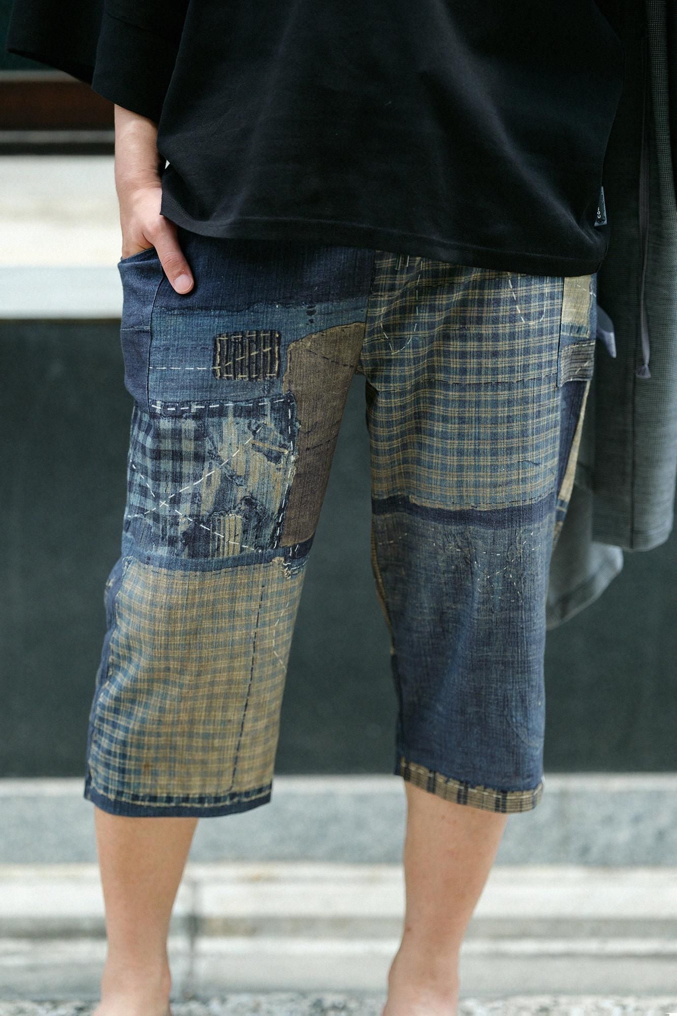 Chizimi Cotton 20/20 Skinny Pants / BORO IJ