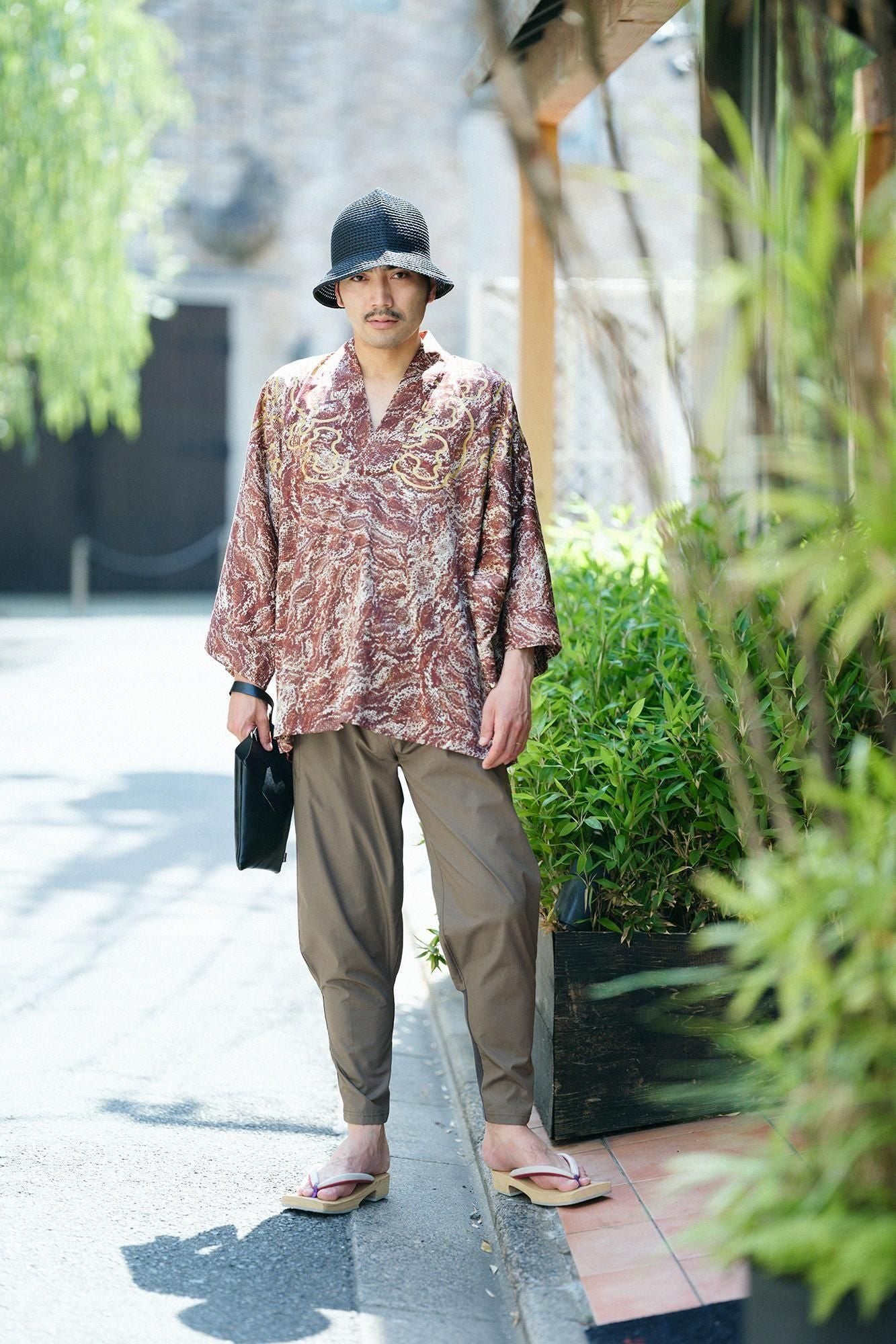 鑽石編織尾張笠/黑色