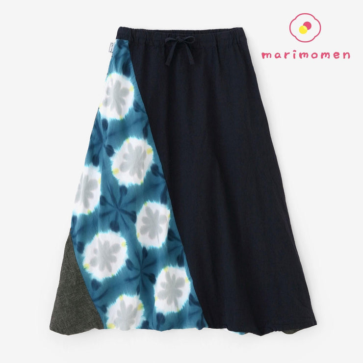 Marimomen Arimatsu Narumi Tie-dye Isemomen Cotton 20/20 Linen-blend Fuji Pants / Snowflakes Glistening Dew
