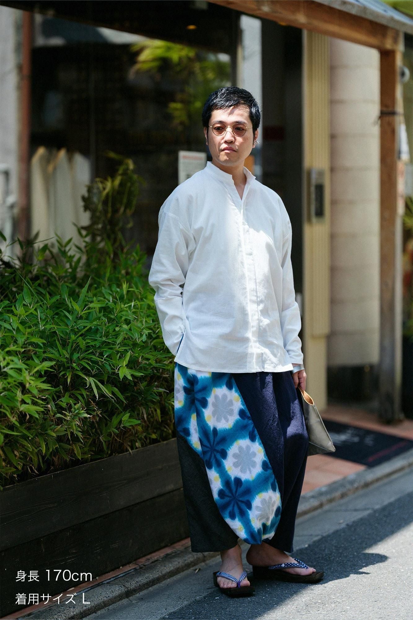 Mari-Baumwolle Arimatsu Narumi Shibori Ise-Baumwolle 20/20 Leinenmischung Fuji / Sekka Weißer Tau