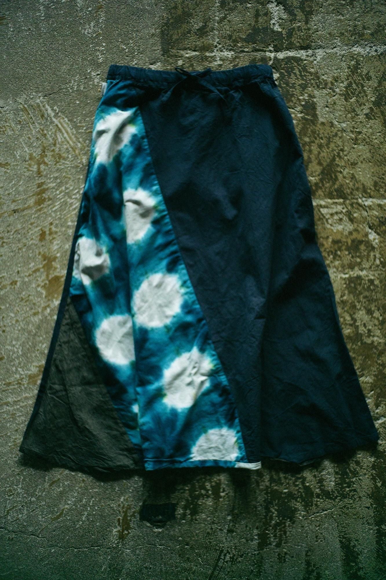 まり木綿 有松鳴海絞り 伊勢木綿 20/20 麻混 富士（ふじ） ／雪花