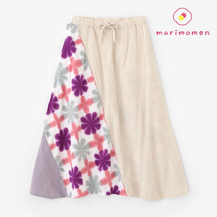 Marimomen Arimatsu Narumi Tie-dye Isemomen Cotton 20/20 Linen-blend Fuji Pants / Snowflakes Moss Phlox