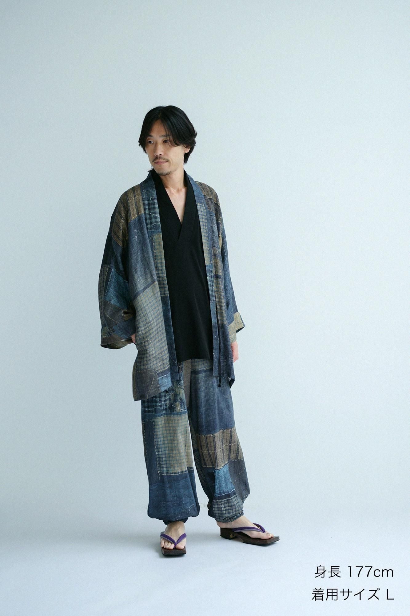 麻 袢纏 長袖外套 短外套 單（hito）/BORO IJ