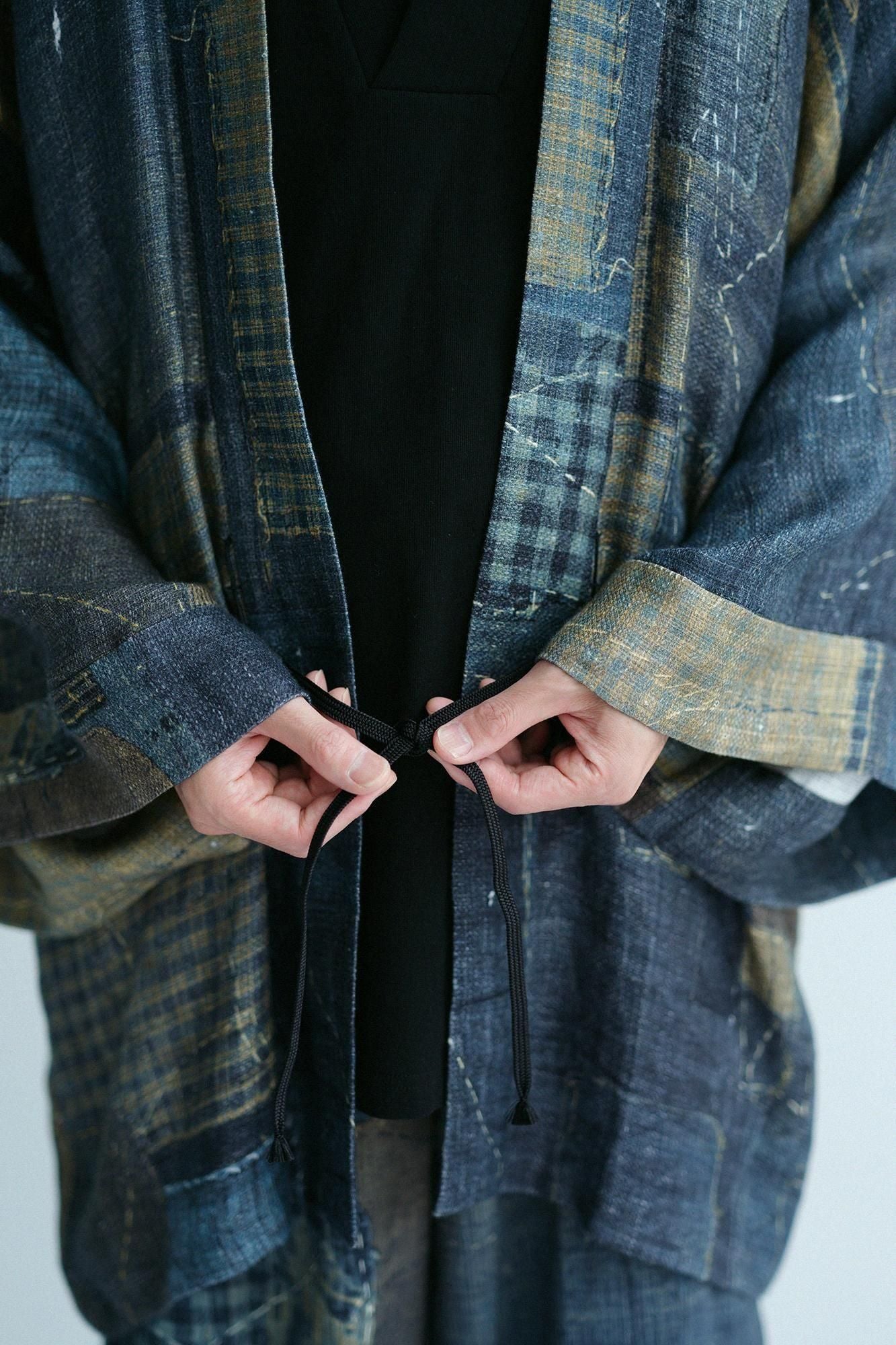 麻 袢纏 長袖外套 短外套 單（hito）/BORO IJ