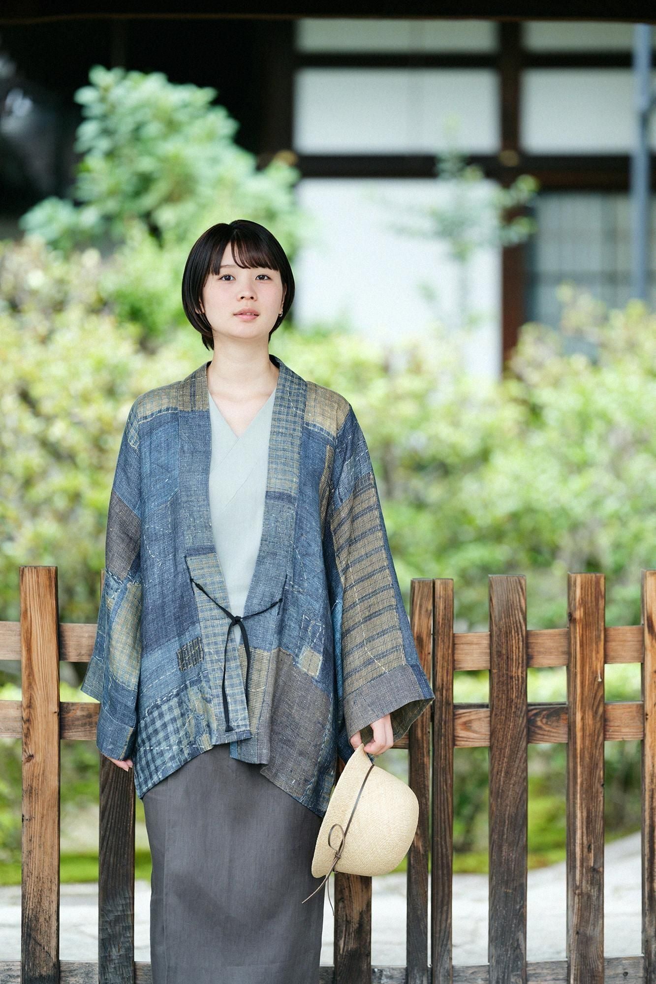 net限定】麻 袢纏（はんてん） 短衣（たんい） 単（ひとえ）／BORO IJ