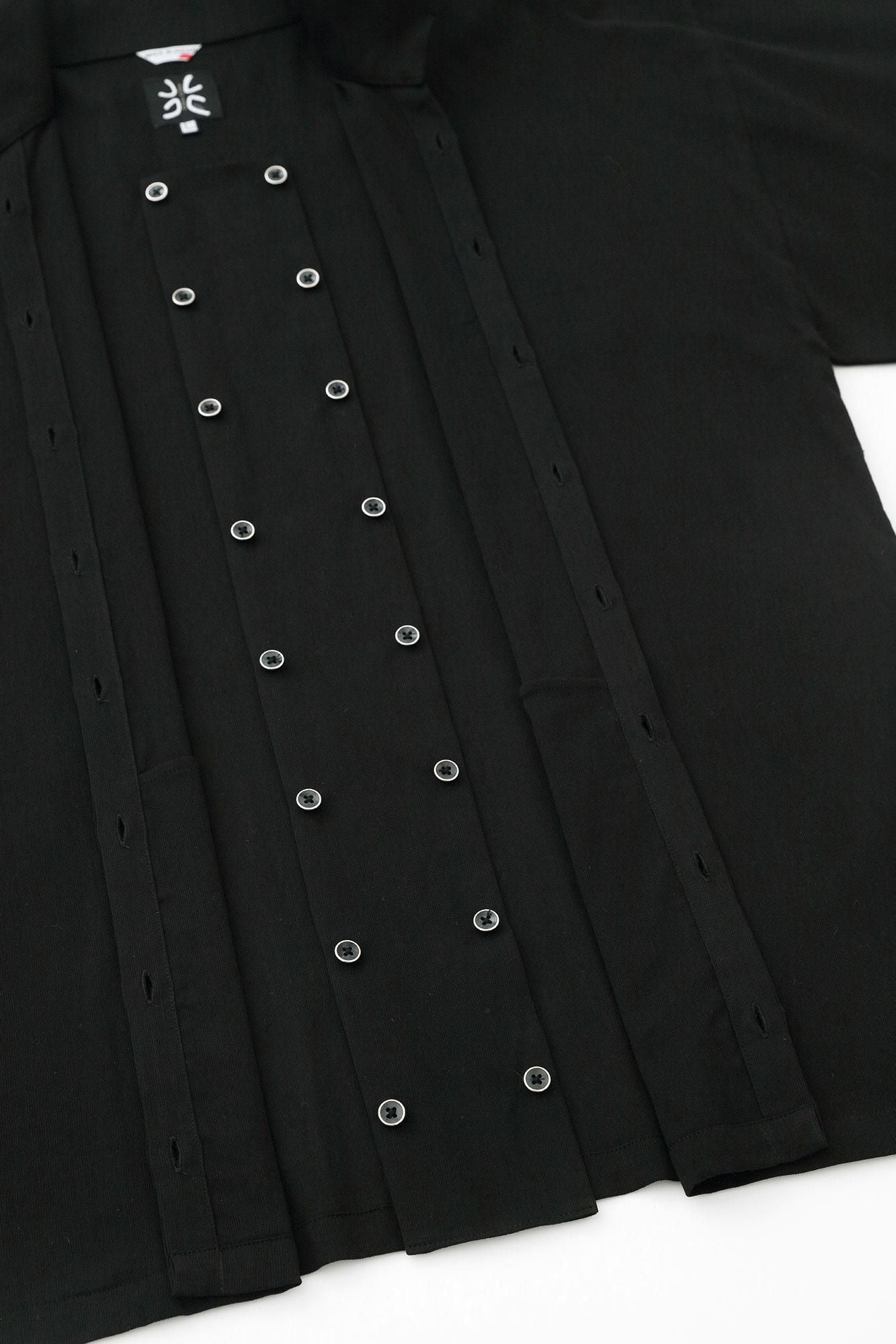 海島綿（かいとうめん） 高島縮 40/40 陣風靡（じんふうび）／濡羽色（ぬればいろ）