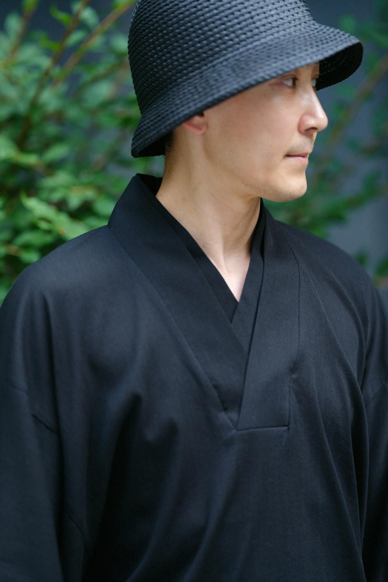 Kaitoume棉花takashima chiku 40/40半胶角袖炉（Haneriri kakusode de Fuubi） /湿羽毛颜色（Nuarairo）