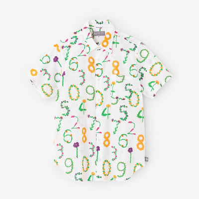 [En ligne uniquement] Texte de coton ISE (BUN) Shirt à manches courtes / Hana Sosuu