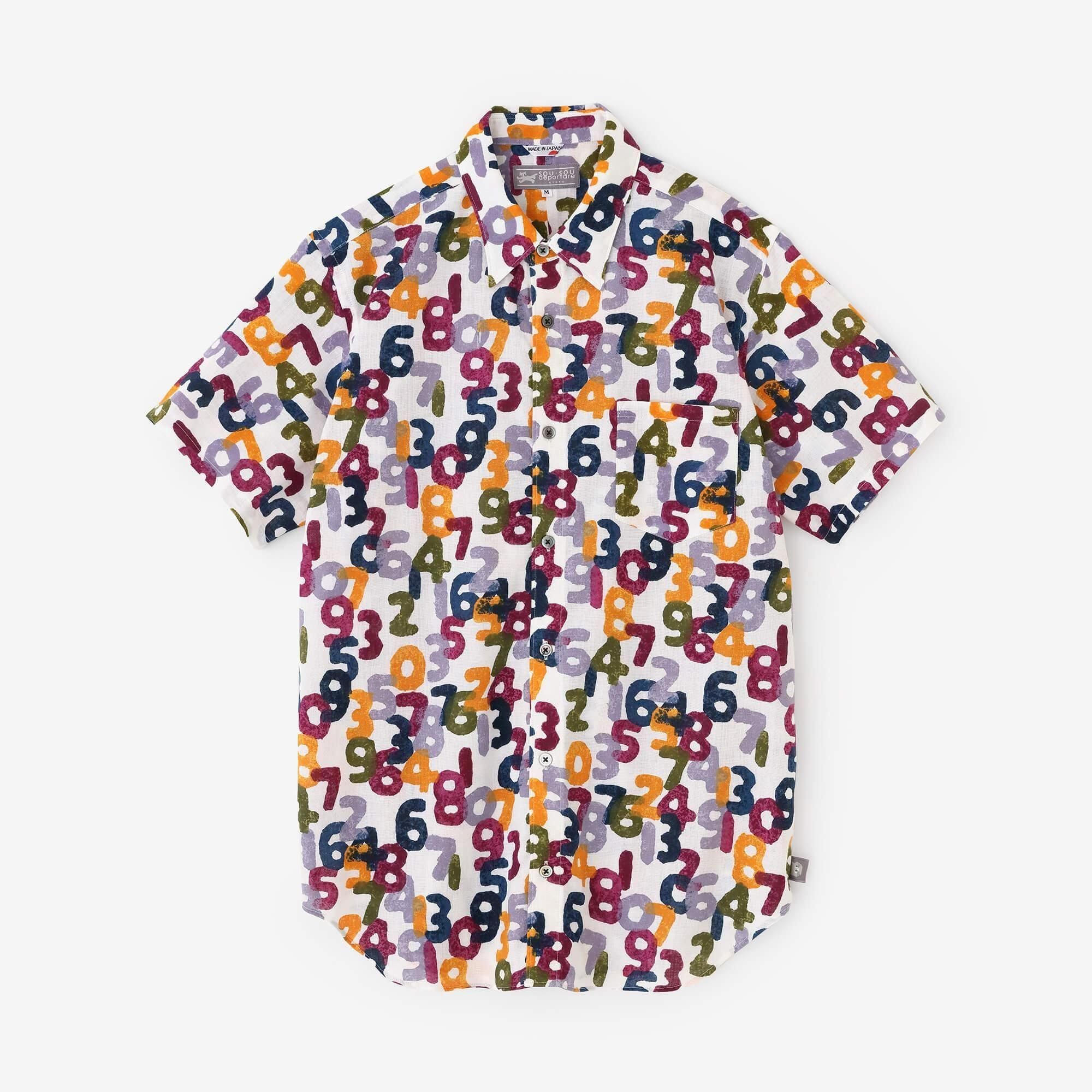 [Uniquement disponible sur le net] Chemise à manches courtes Ise Momen Bun/SO-SU-U Récolte d'automne colorée