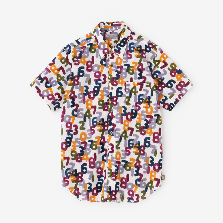 【net limited】Isemomen Cotton Bun Short Sleeve Shirt / SO-SU-U Multicolored Autumn Harvest