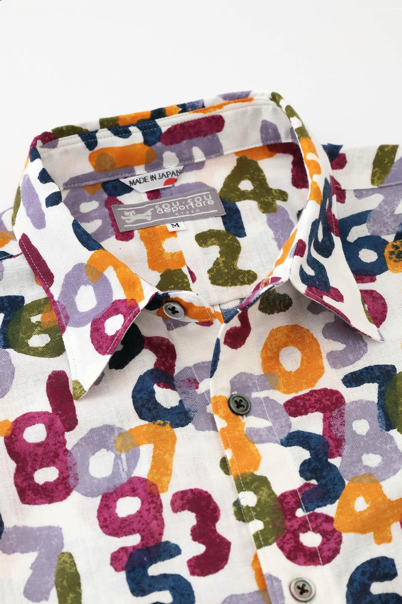 [仅在线] ISE棉文短袖衬衫/so-su-u toridori秋季收获