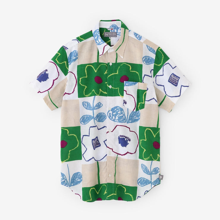 【net limited】Isemomen Cotton Bun Short Sleeve Shirt / Warawa