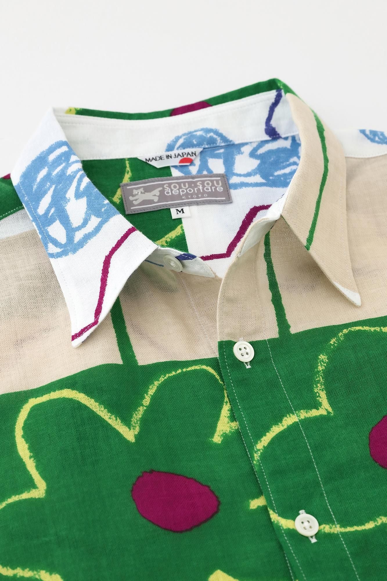 【官網限定】伊勢木棉文短袖襯衫／孩童