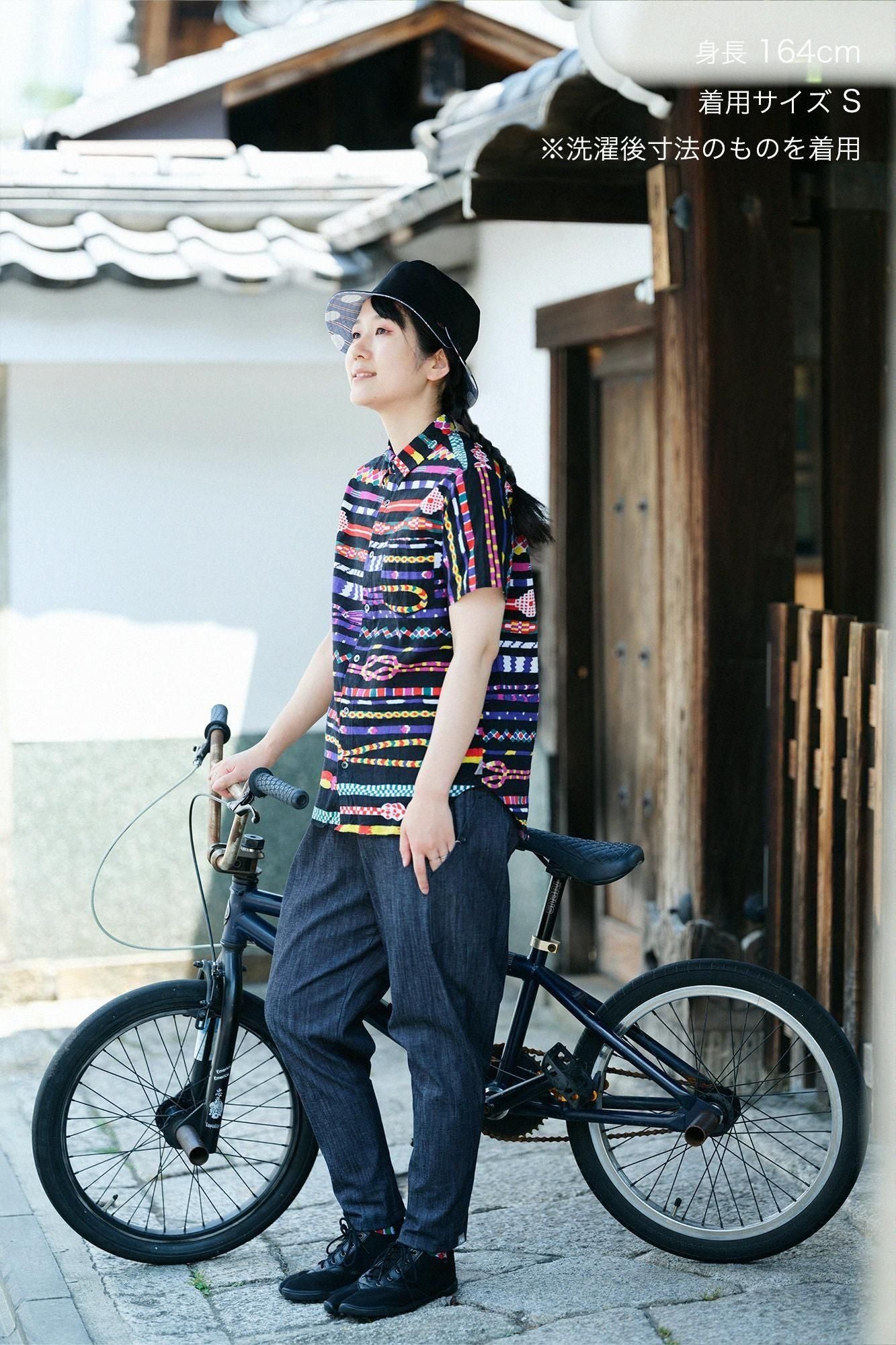 【官網限定】伊勢木棉文／.短袖襯衫編繩