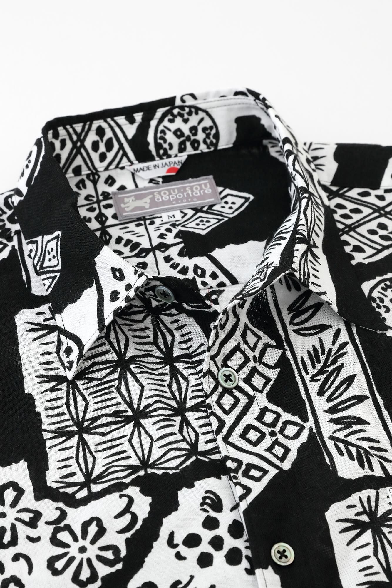 【官網限定】伊勢木棉文／.短袖襯衫源氏物語