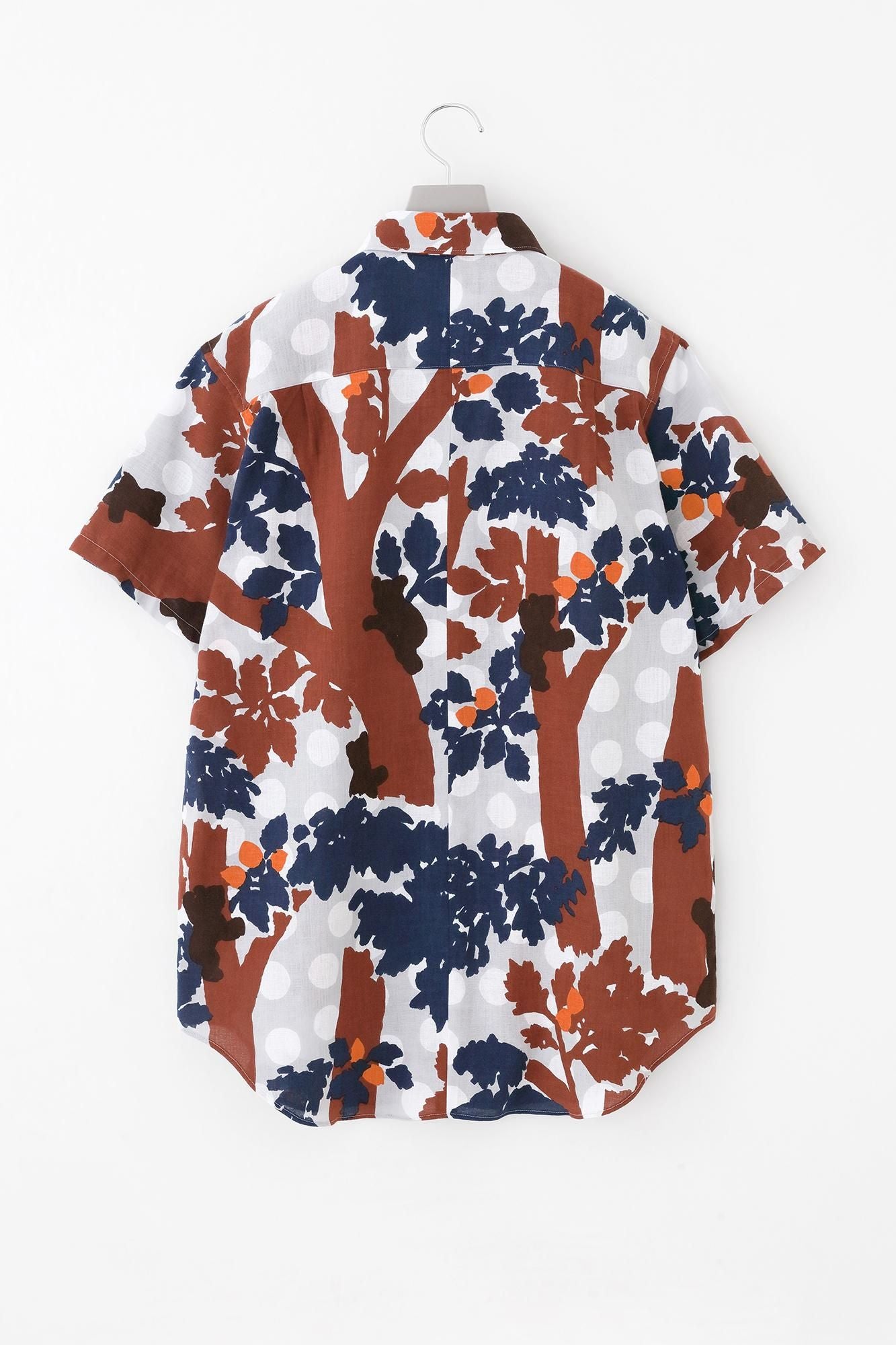 【网络限定】伊势木纹短袖衬衫/小熊