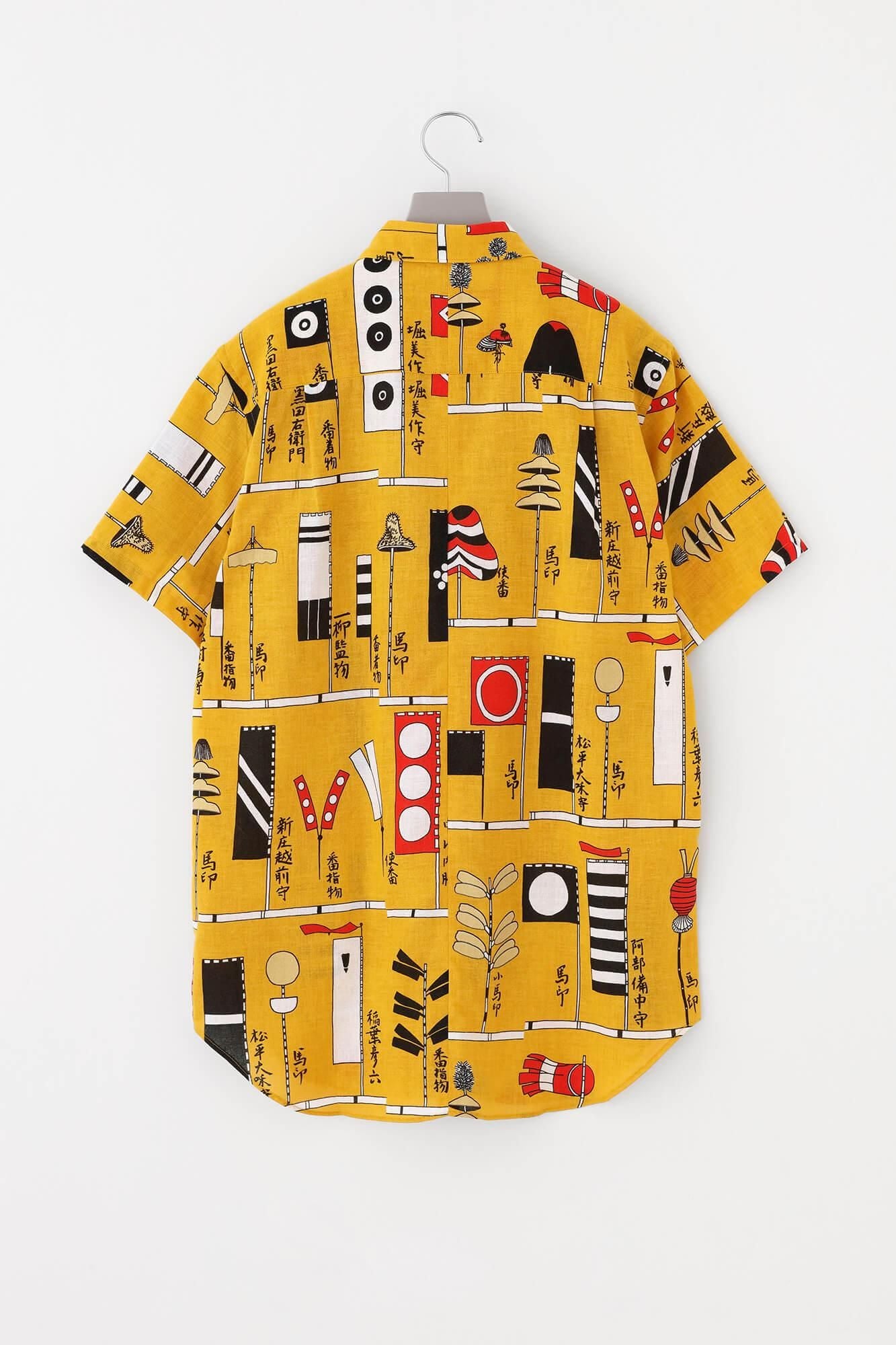 [仅在线] ISE棉文短袖衬衫/全户国旗图