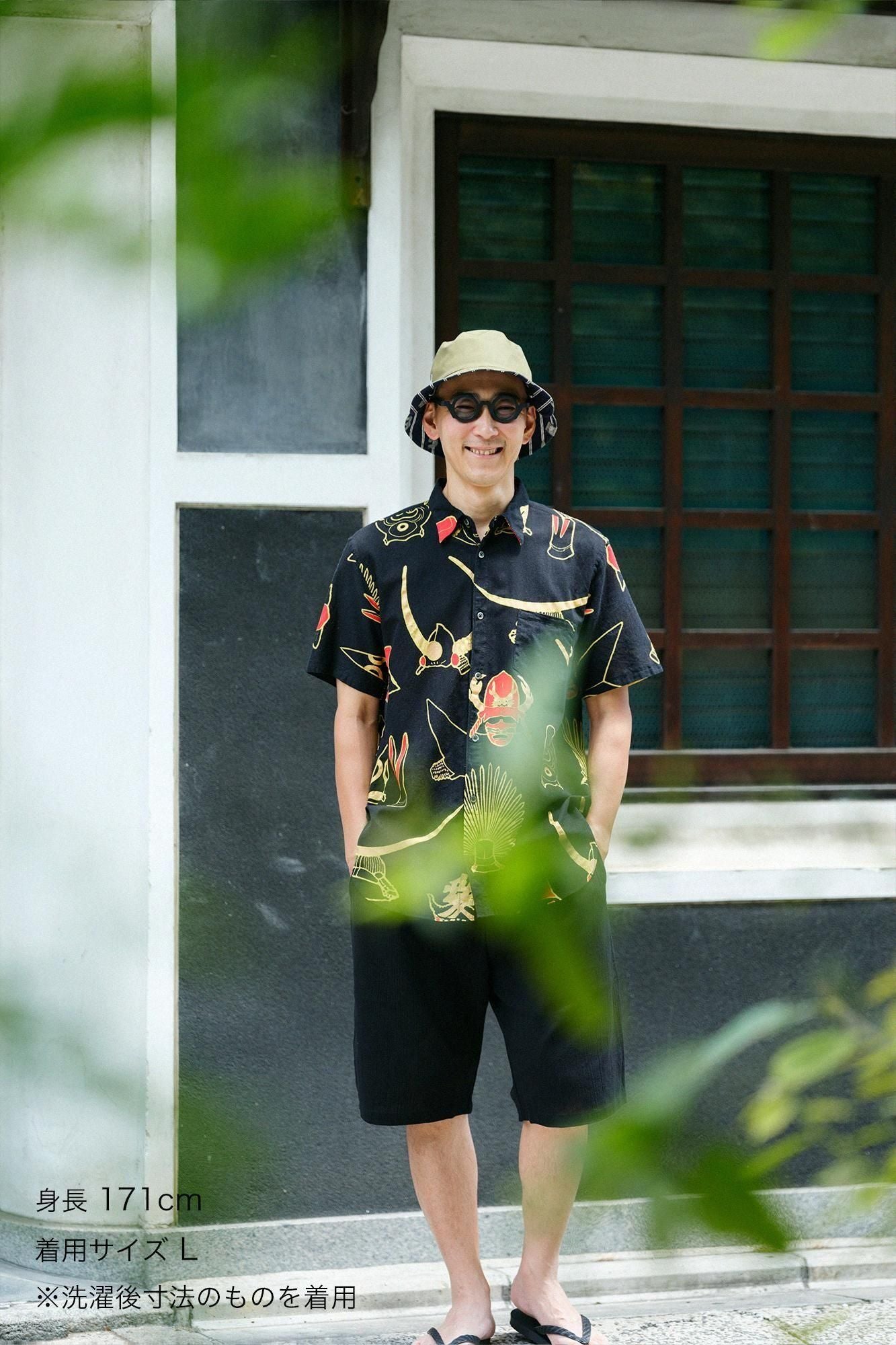 【官網限定】伊勢木棉文／.短袖襯衫頭盔