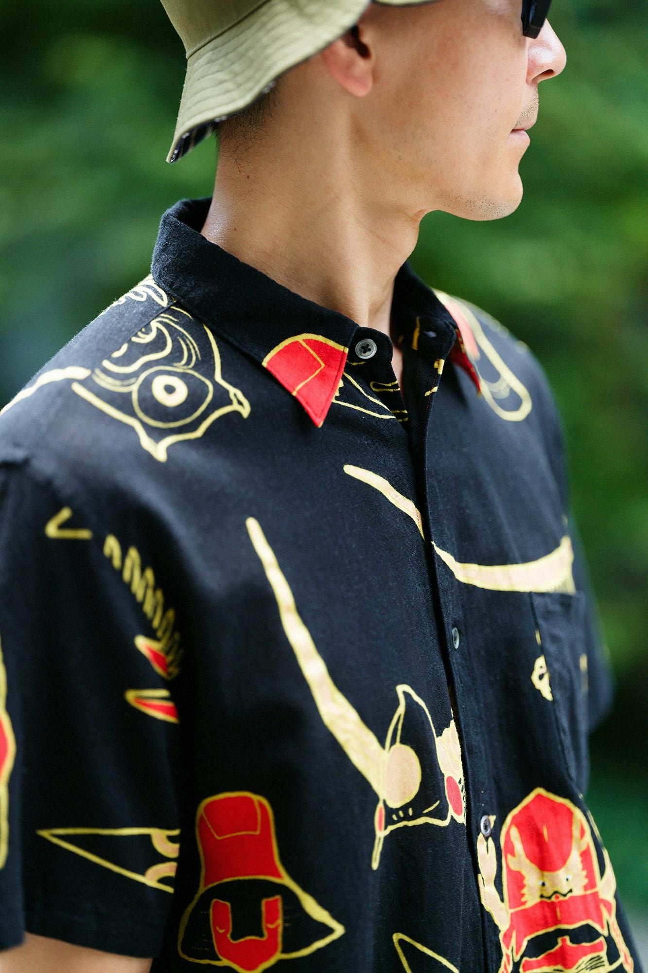 【官網限定】伊勢木棉文／.短袖襯衫頭盔