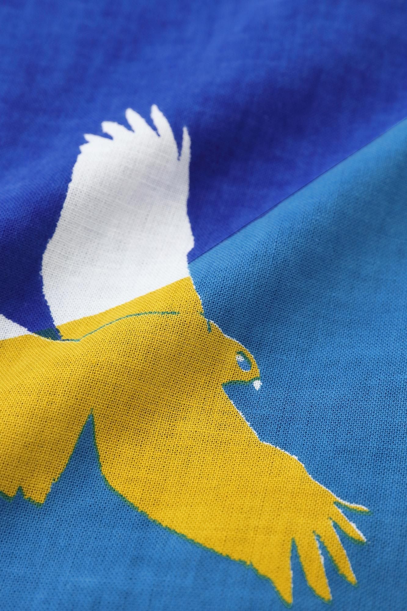 【net限定】伊勢木綿 文（ぶん） 半袖シャツ／鷹（たか）